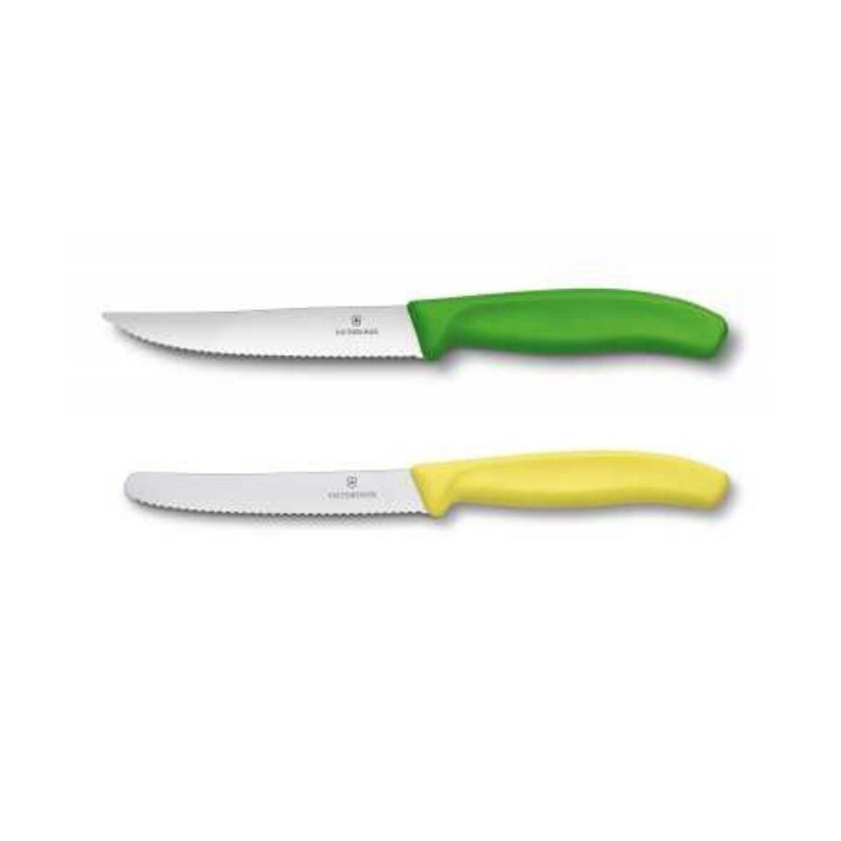 Renkli 12 cm SwissClassic Biftek Pizza Bıçağı ve 11 cm SwissClassic Sosis ve Domates Bıçağı 