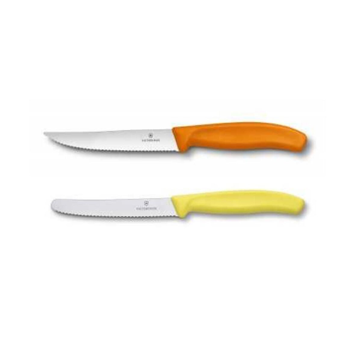 Renkli 12 cm SwissClassic Biftek Pizza Bıçağı ve 11 cm SwissClassic Sosis ve Domates Bıçağı 