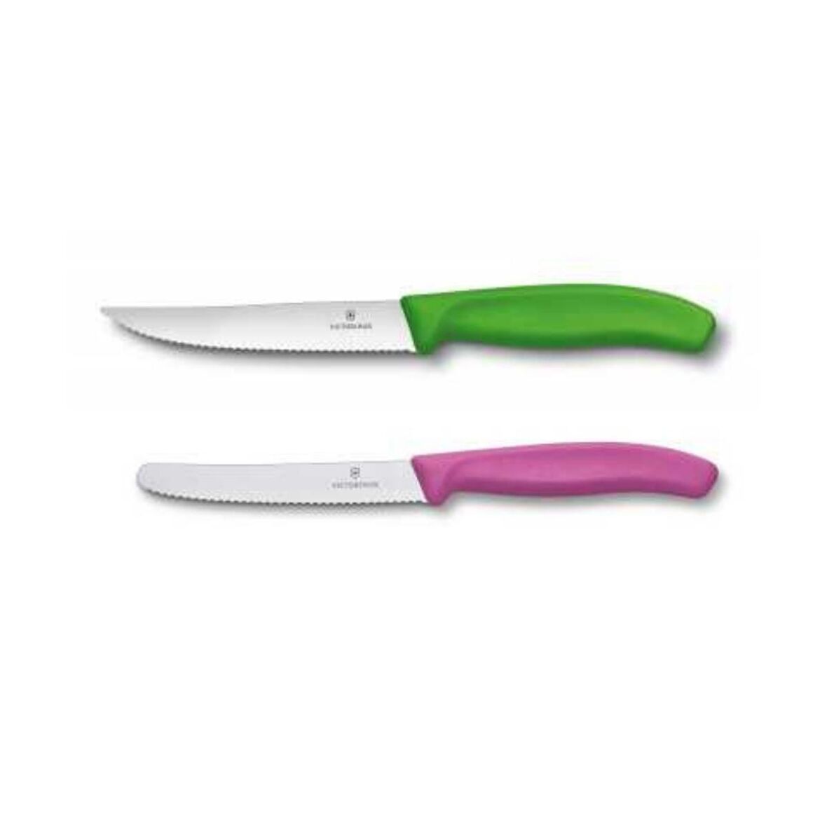 Renkli 12 cm SwissClassic Biftek Pizza Bıçağı ve 11 cm SwissClassic Sosis ve Domates Bıçağı 