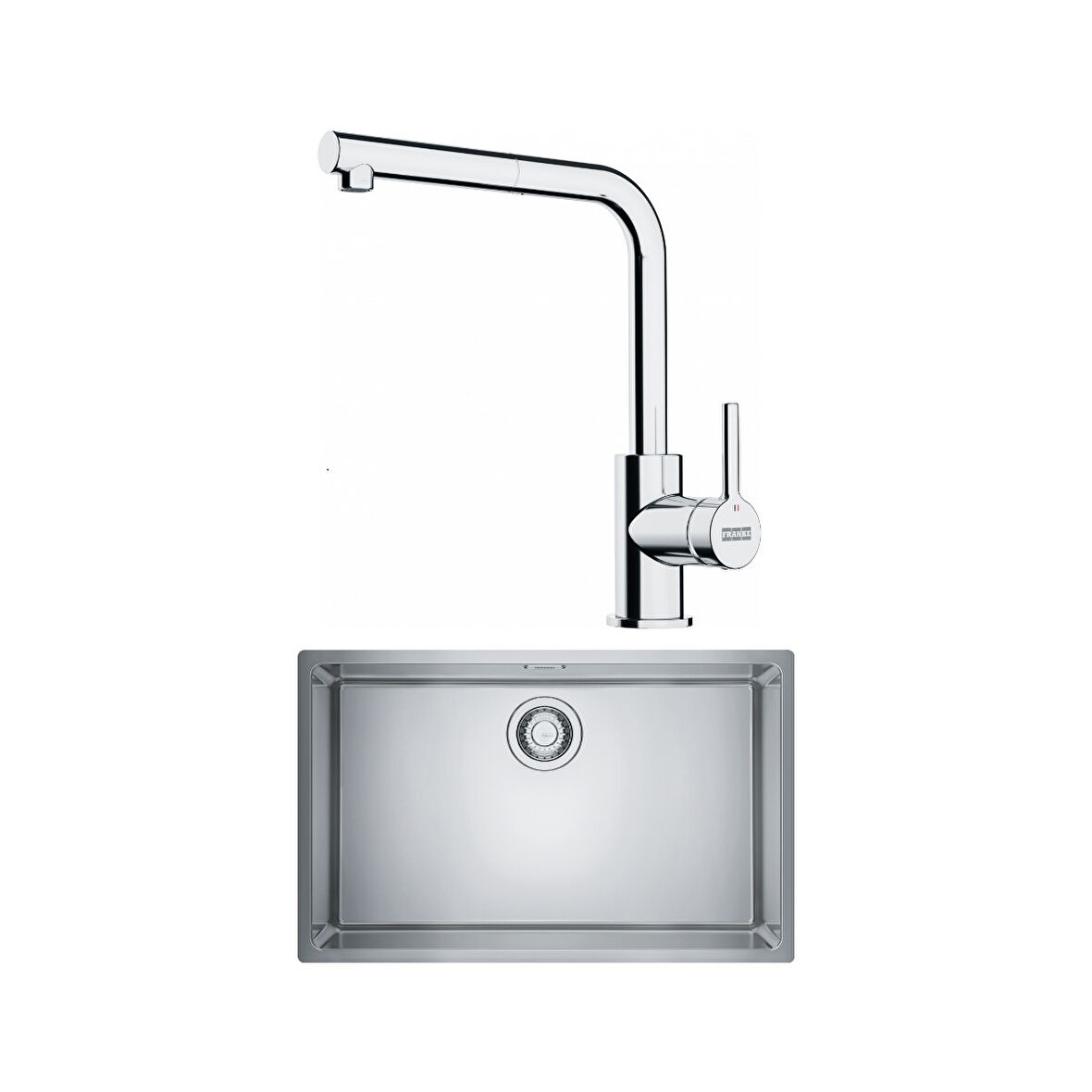 Maris Mrx 110-70 Eviye, Lina Spiralli Inox Armatür Seti