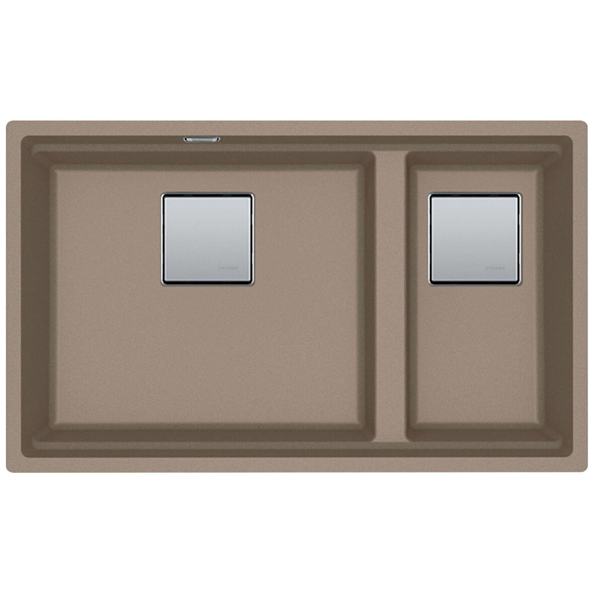 Franke Kubus 2 KNG 120 Oyster Granit Mutfak Eviyesi 76 x 46 cm