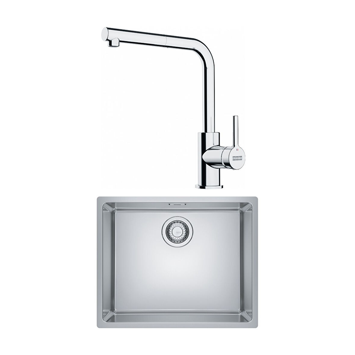 Maris Mrx 110-50 Eviye, Lina Spiralli Inox Armatür Seti