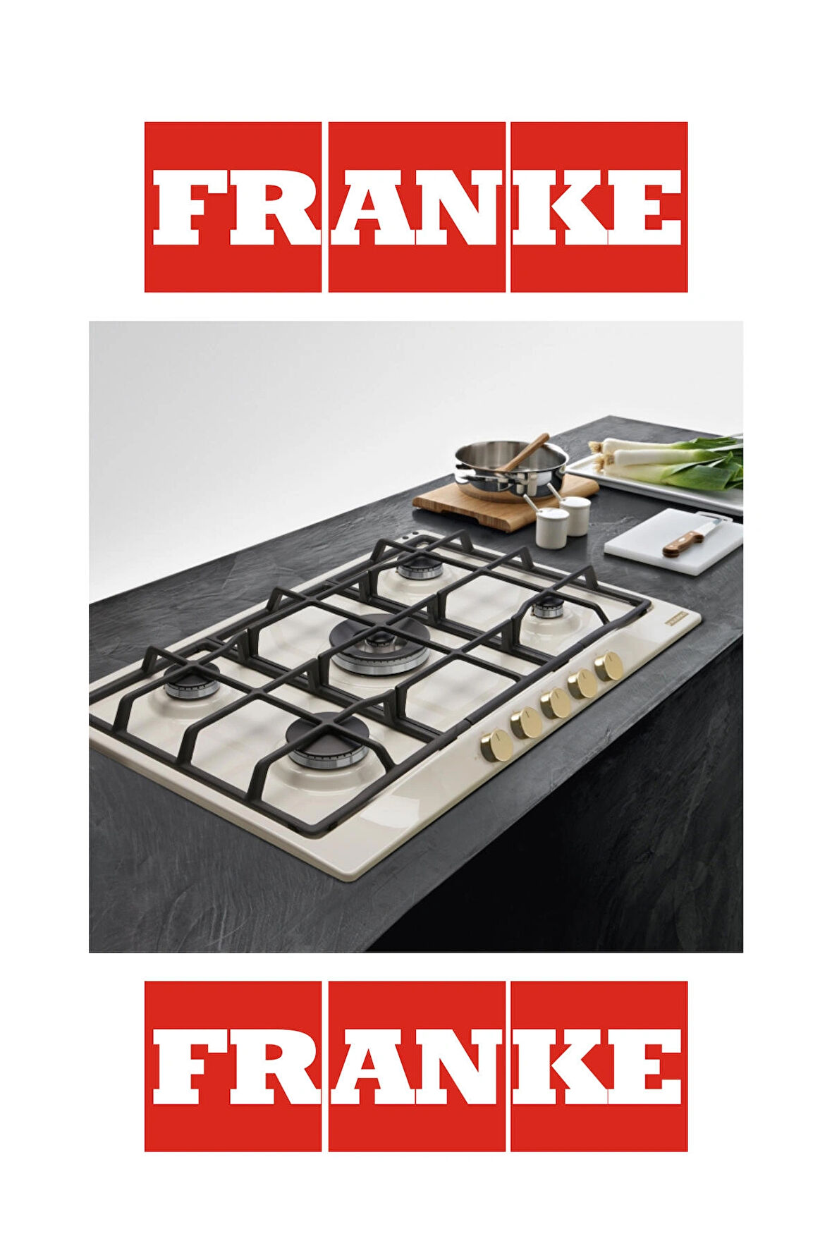 Franke Classicline FCH 755 4G TC PW C Krem Ankastre Ocak