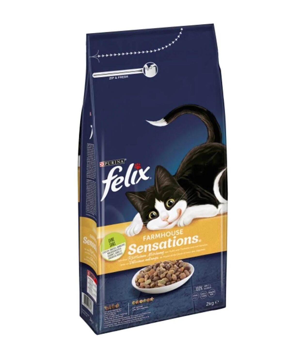 Felix Tavuk ve Hindili Kuru Kedi Maması 2kg