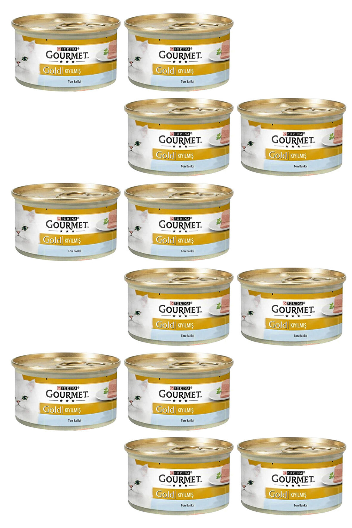 12 Adet Purina Gourmet Gold Kıyılmış Ton Balığı 85 gr