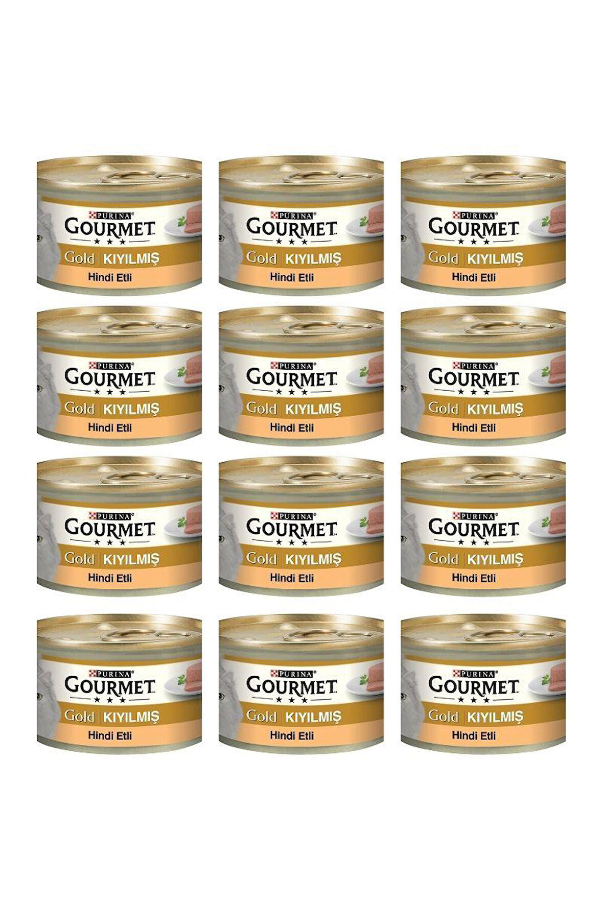 Gourmet Gold Kıyılmış Hindili Kedi Konservesi 85 Gr x 12 Adet