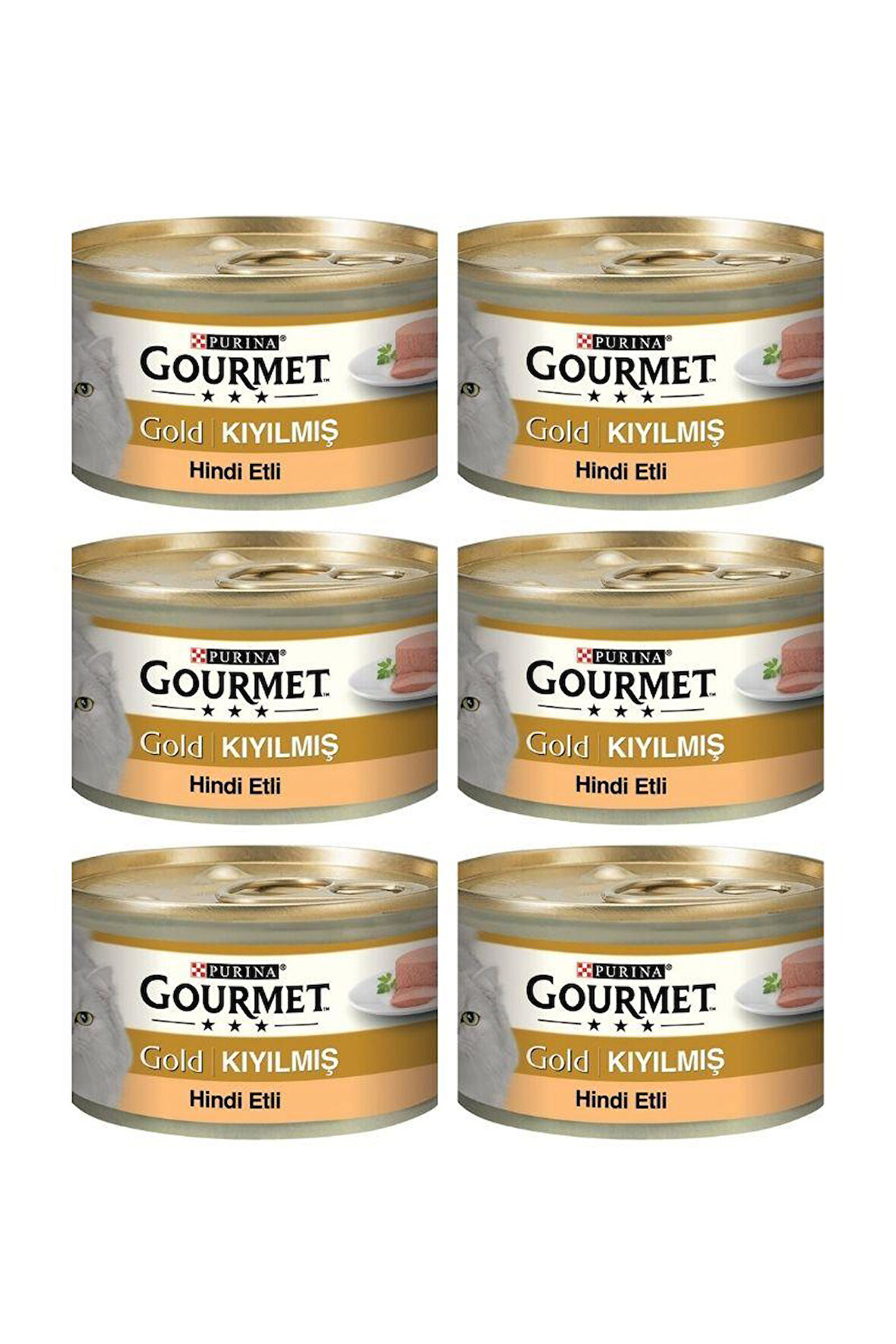 Gourmet Gold Kıyılmış Hindili Kedi Konservesi 85 Gr x 6 Adet