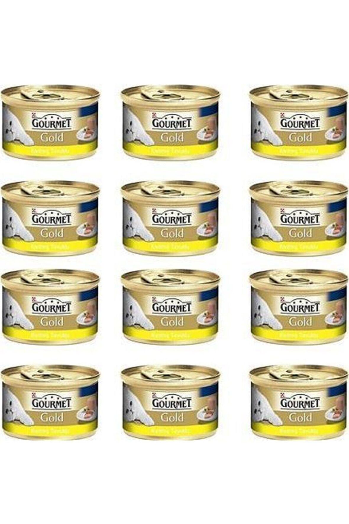 Gourmet Gold Kıyılmış Tavuk Etli Kedi Konservesi 85 Gr X 12 Li Paket