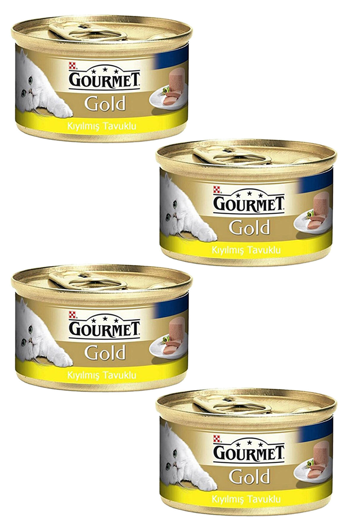 4 Adet Purina Gourmet Gold Kıyılmış Tavuk 85 gr