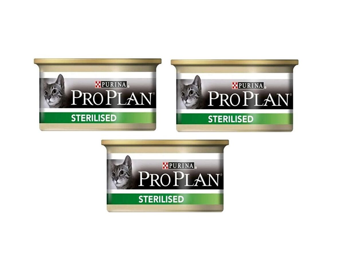 ProPlan Sterilised Ton ve Somonlu Kısır Kedi Konservesi 85 Gr (3 ADET)