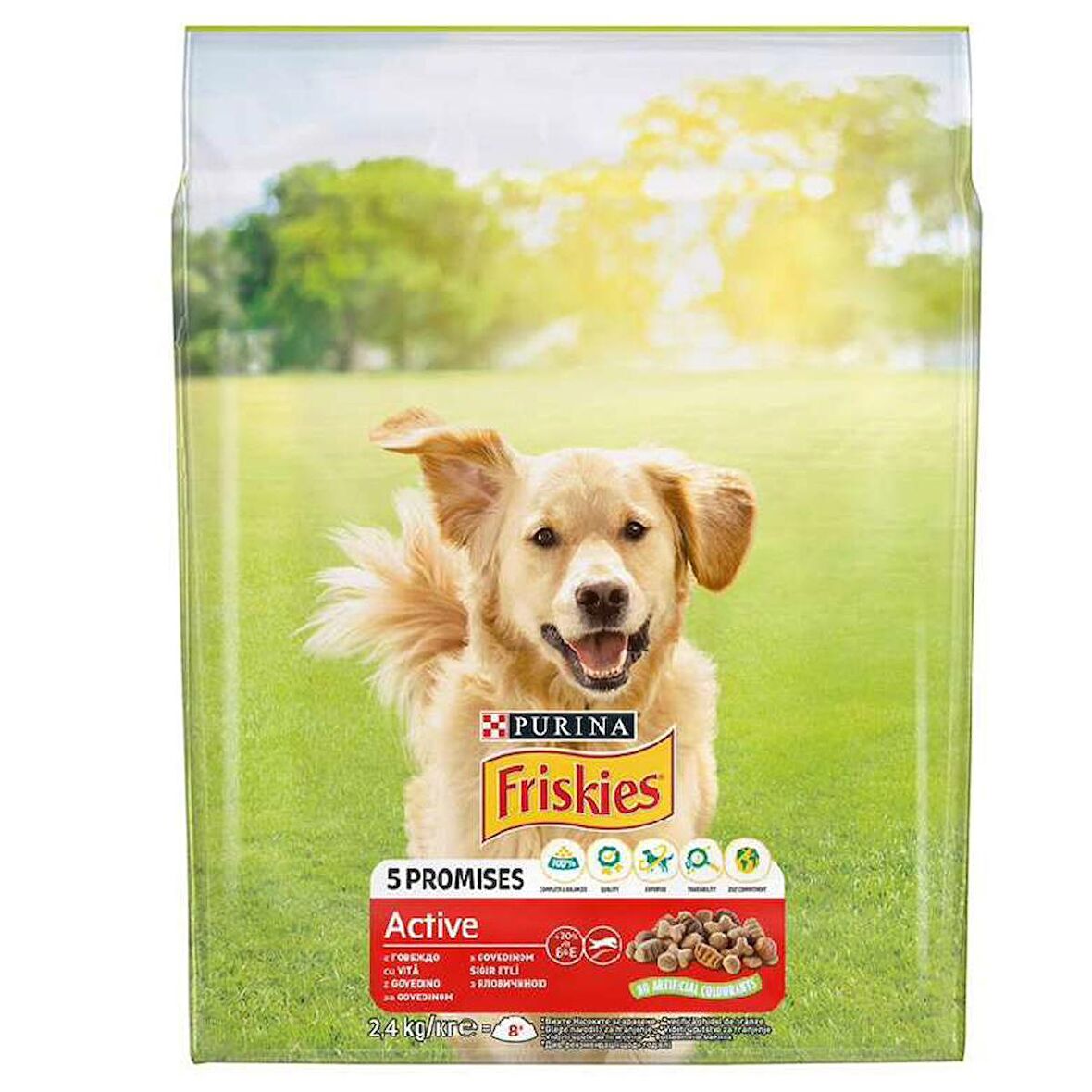 Friskies Active Etli Yetişkin Köpek Maması 2.4 KG