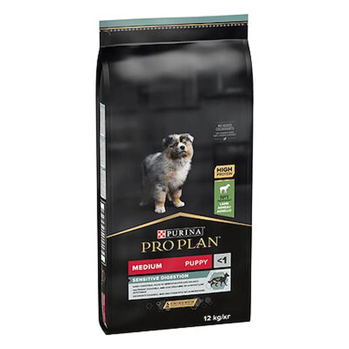 Pro Plan Medium Puppy Sensitive Digestion Kuzulu Orta Irk Yavru Köpek Maması 3 X 1 Kg Açık Paket