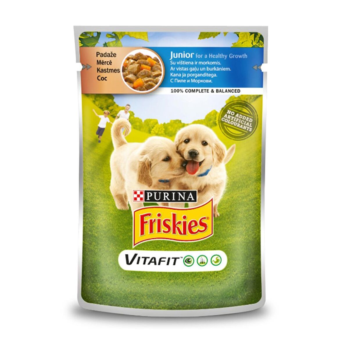 Friskies Tavuklu ve Havuçlu Pouch Konserve Yavru Köpek Maması 20 x 100 G