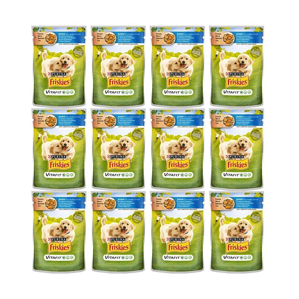 Friskies Tavuklu ve Havuçlu Pouch Konserve Yavru Köpek Maması 100 Gr X 12 Adet