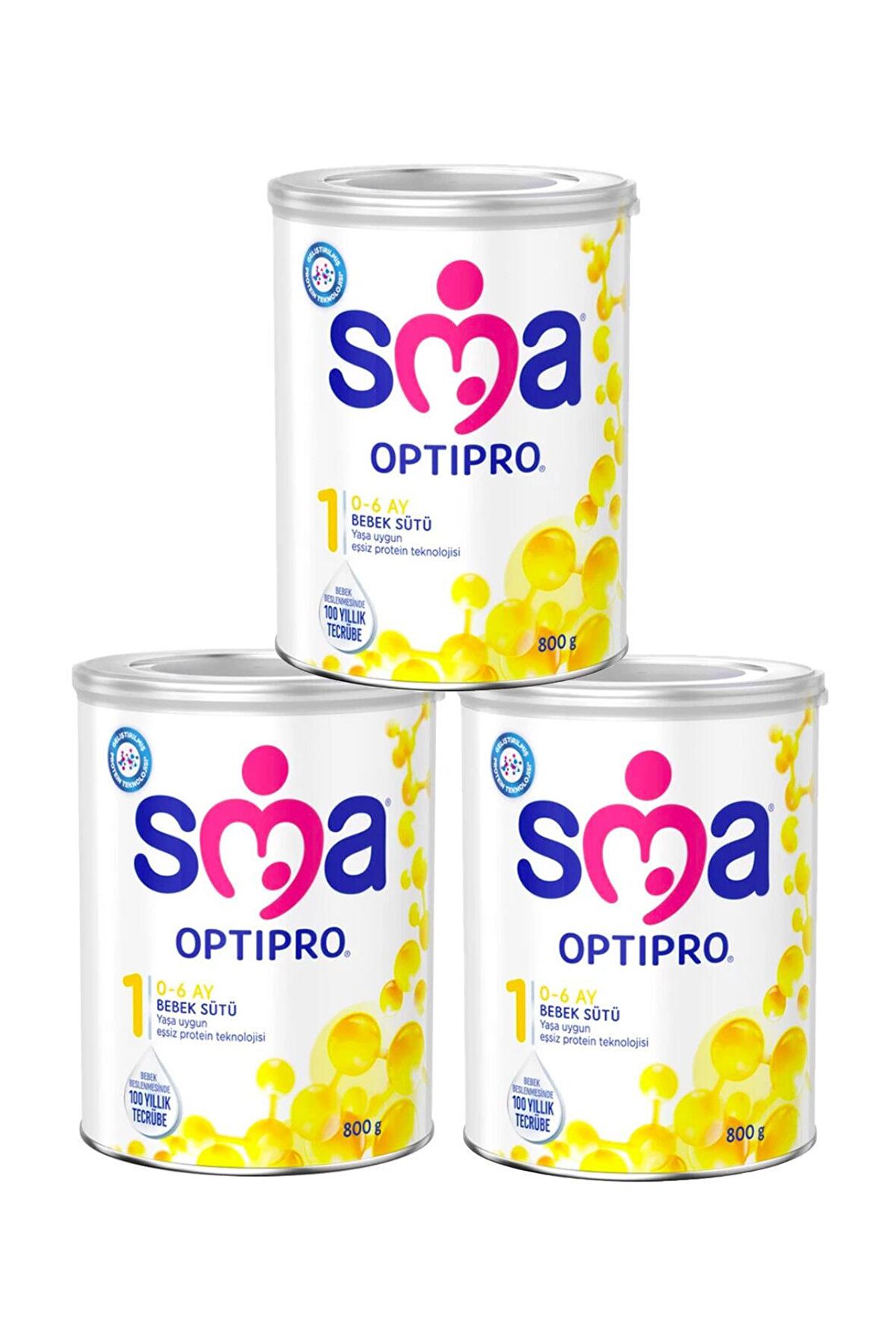 SMA Optipro 1 Prebiyotik Bebek Sütü 3 x 800 gr