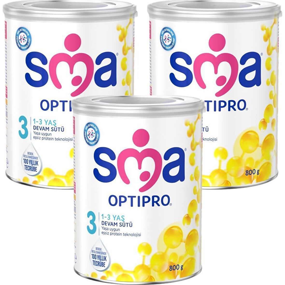 SMA Optipro 1 Prebiyotik Devam Sütü 3 x 800 gr