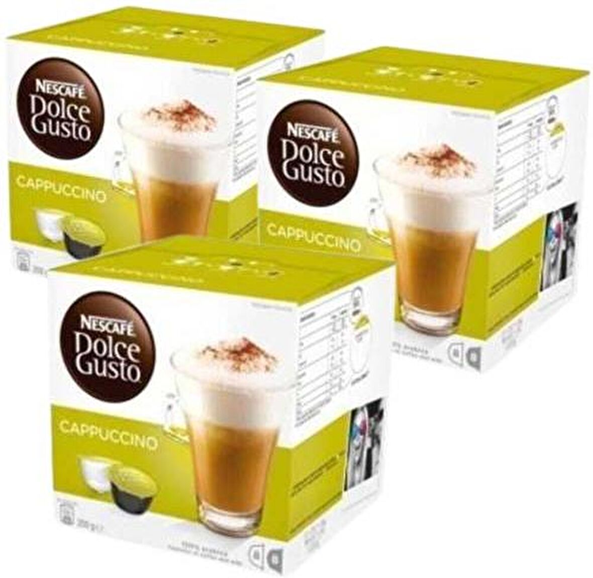 Nescafe Dolce Gusto Coffee Cappuccino 16 Kapsül x 3 Adet