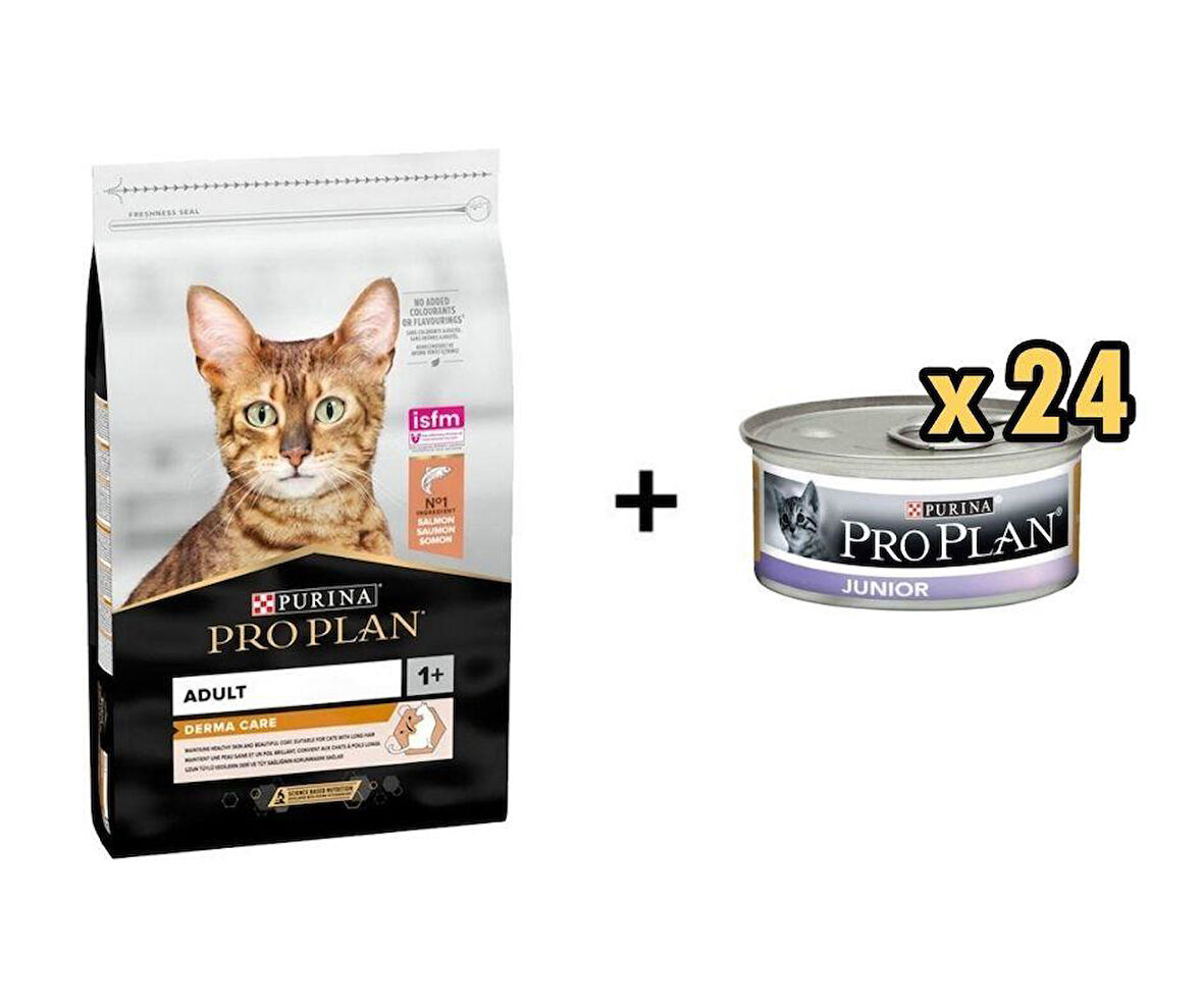 Pro Plan Kitten Tavuklu Yavru Kedi Maması 1.5 Kg+ 24 Adet Proplan Junior Tavuk Etli Yavru Kedi Maması 85 Gr  