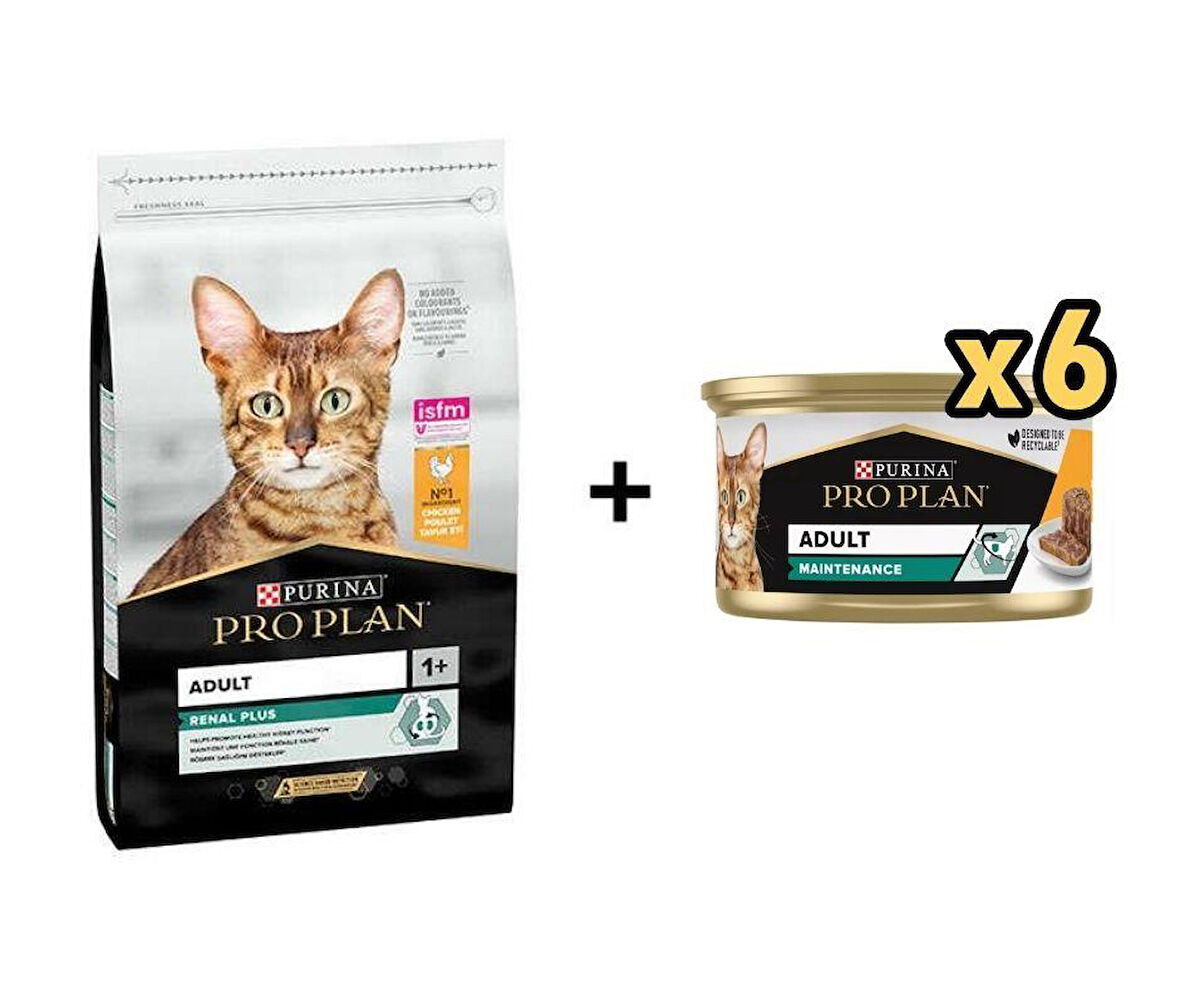Pro Plan Tavuklu Yetişkin Kedi Maması 3 Kg + 6 Adet Proplan Adult Tavuk Etli Yetişkin Kedi Konservesi 85 Gr