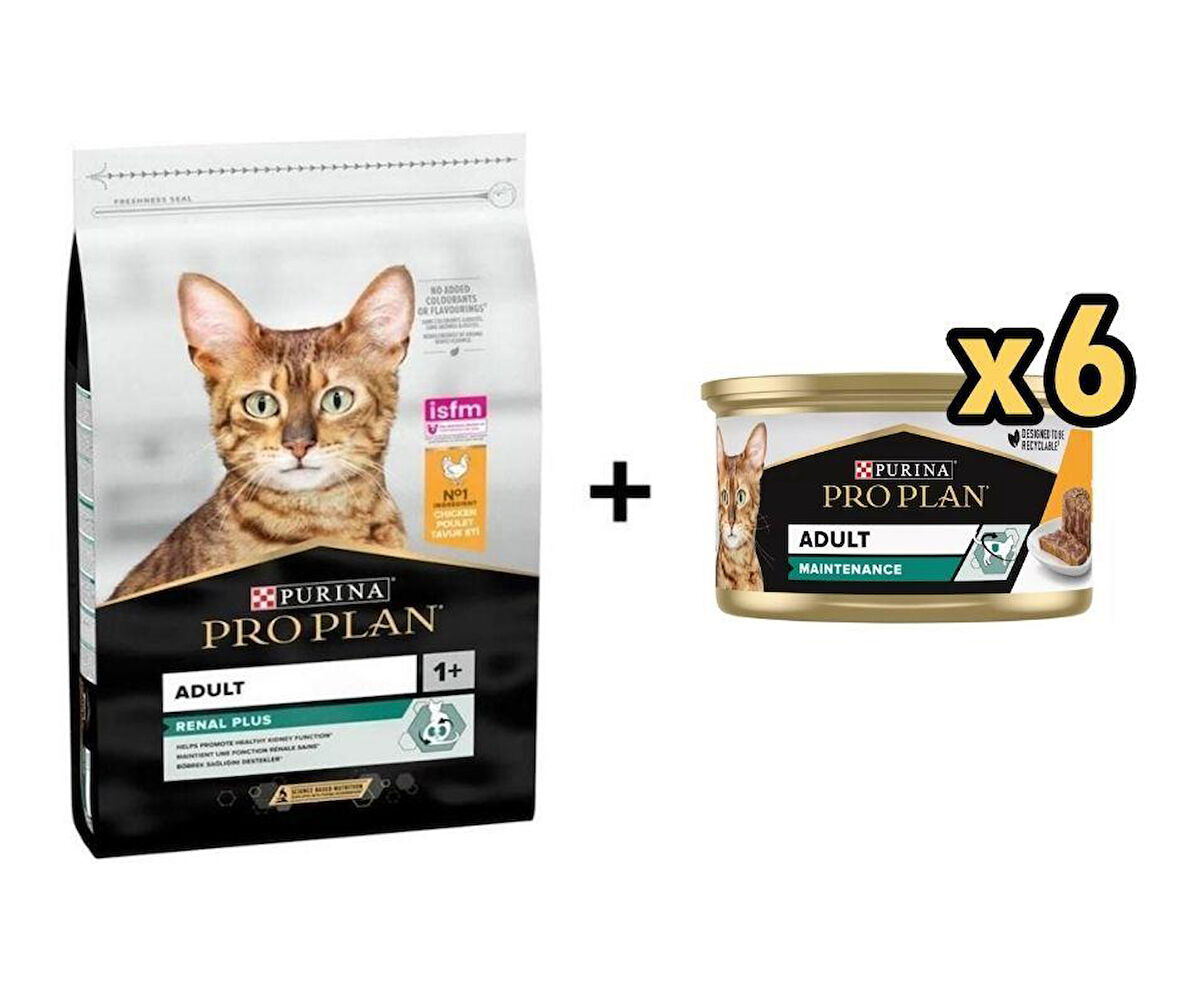 Pro Plan Tavuklu Yetişkin Kedi Maması 10 Kg + 6 Adet Proplan Adult Tavuk Etli Yetişkin Kedi Konservesi 85 Gr 