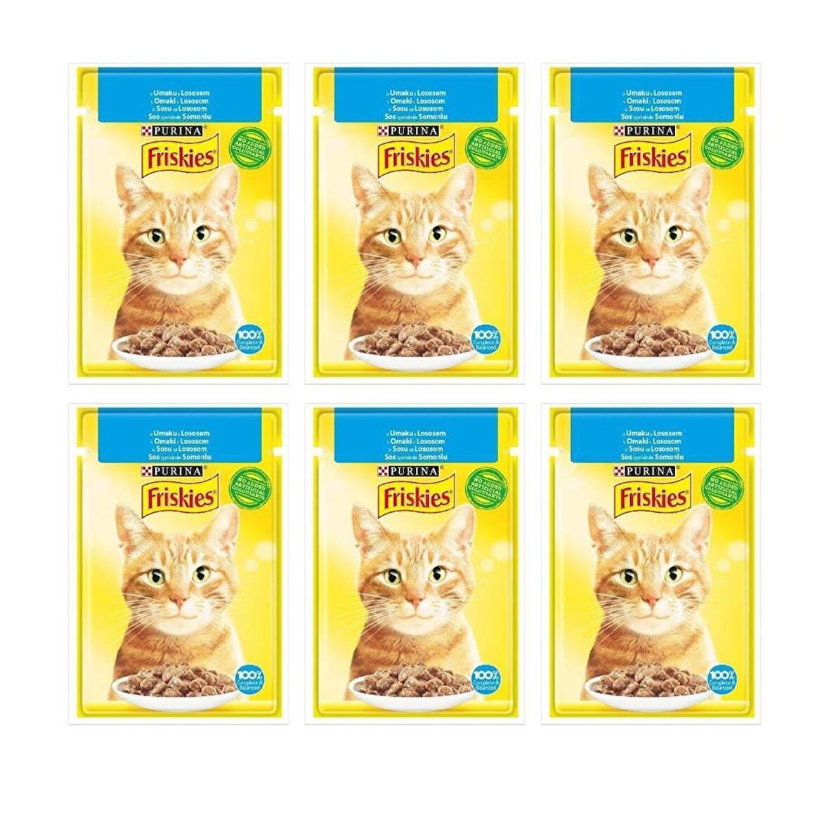 Friskies Somonlu Soslu Yaş Kedi Maması 85 gr X 6 Adet