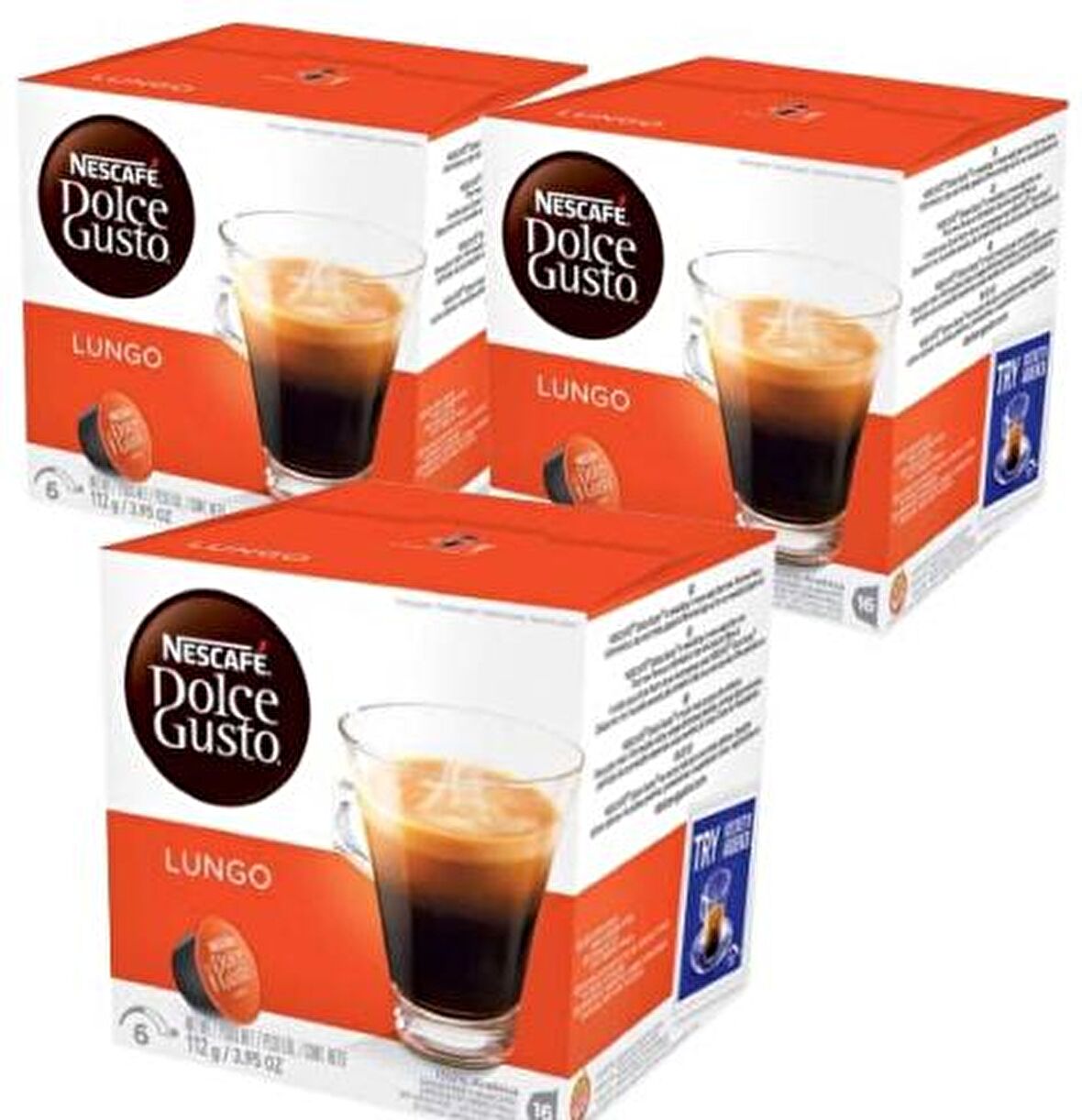 Nescafe Dolce Gusto Coffee Lungo 16 Kapsül x 3 Adet