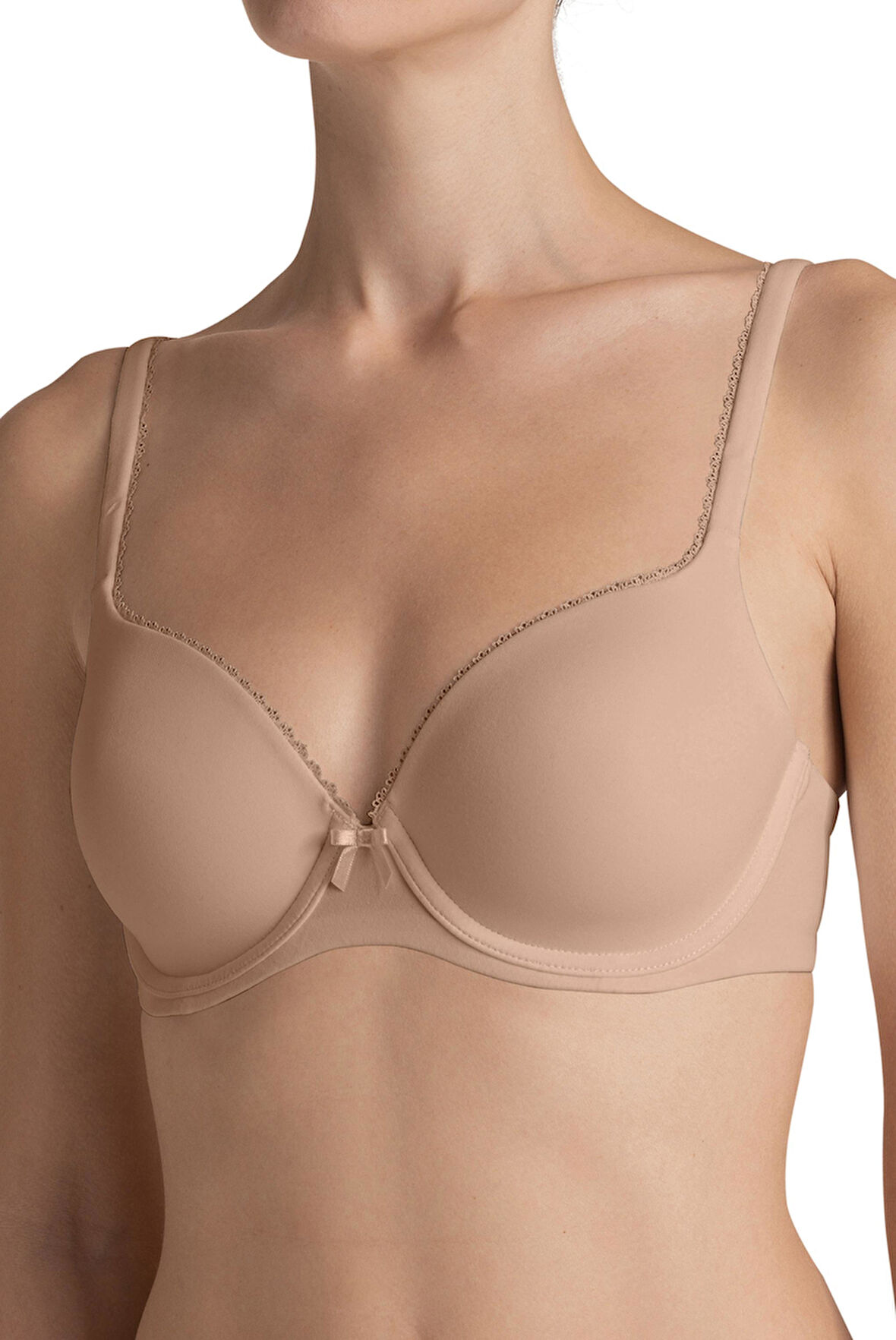 Triumph Perfectly Soft İçi Boş Pedli Balenli Ten Sütyen