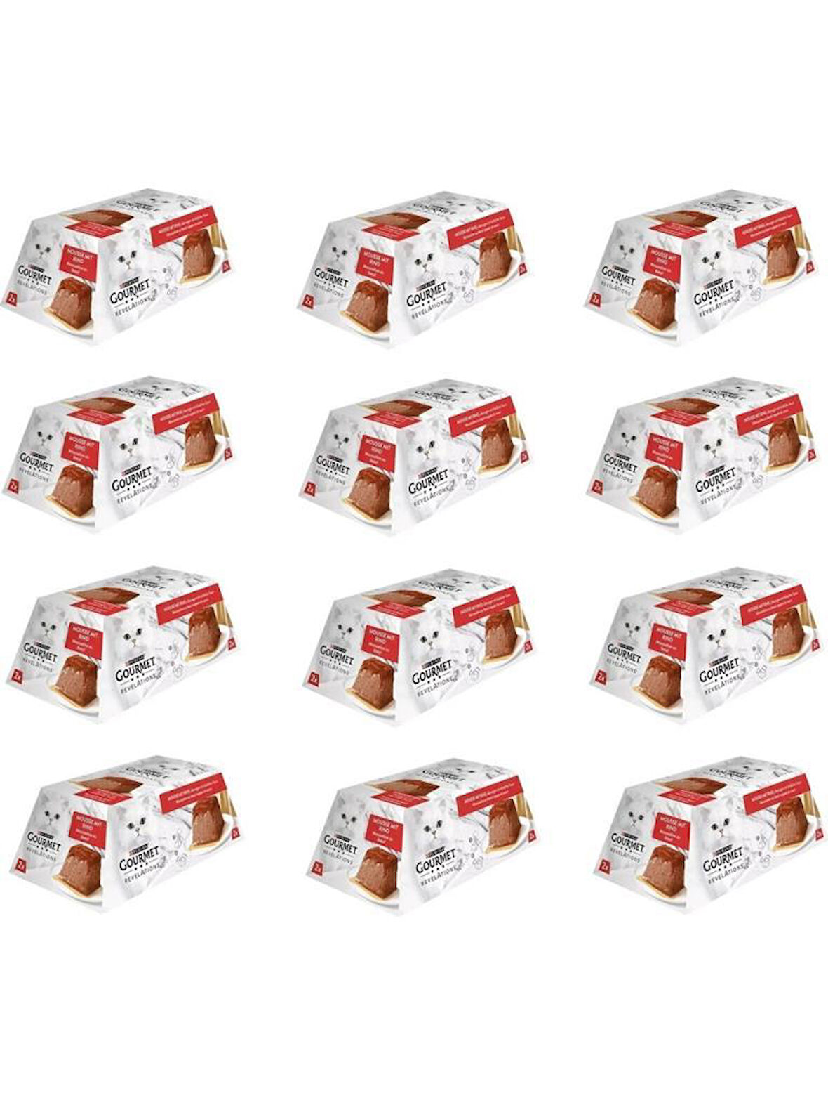 Gourmet Revelations Sığır Etli Kedi Yaş Maması 2 x 57 Gr* 12 Adet