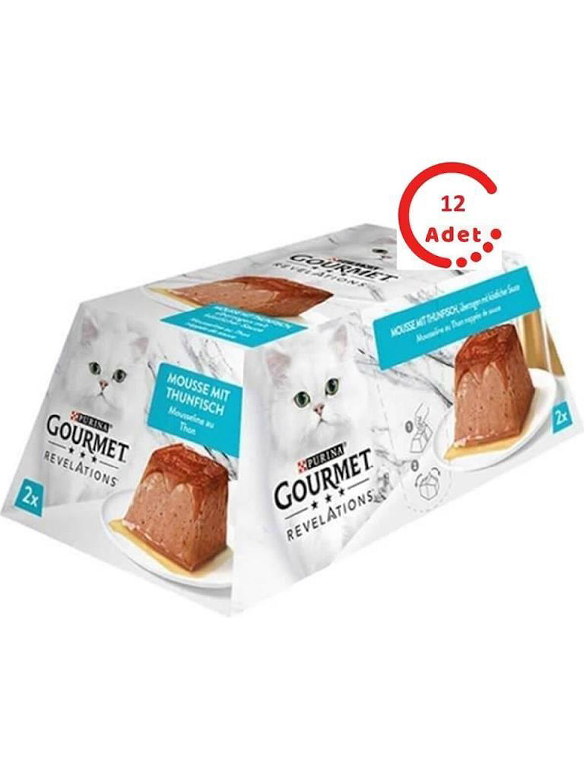 Gourmet Revelations Ton Balıklı Kedi Konservesi 2x57gr*12 Adet