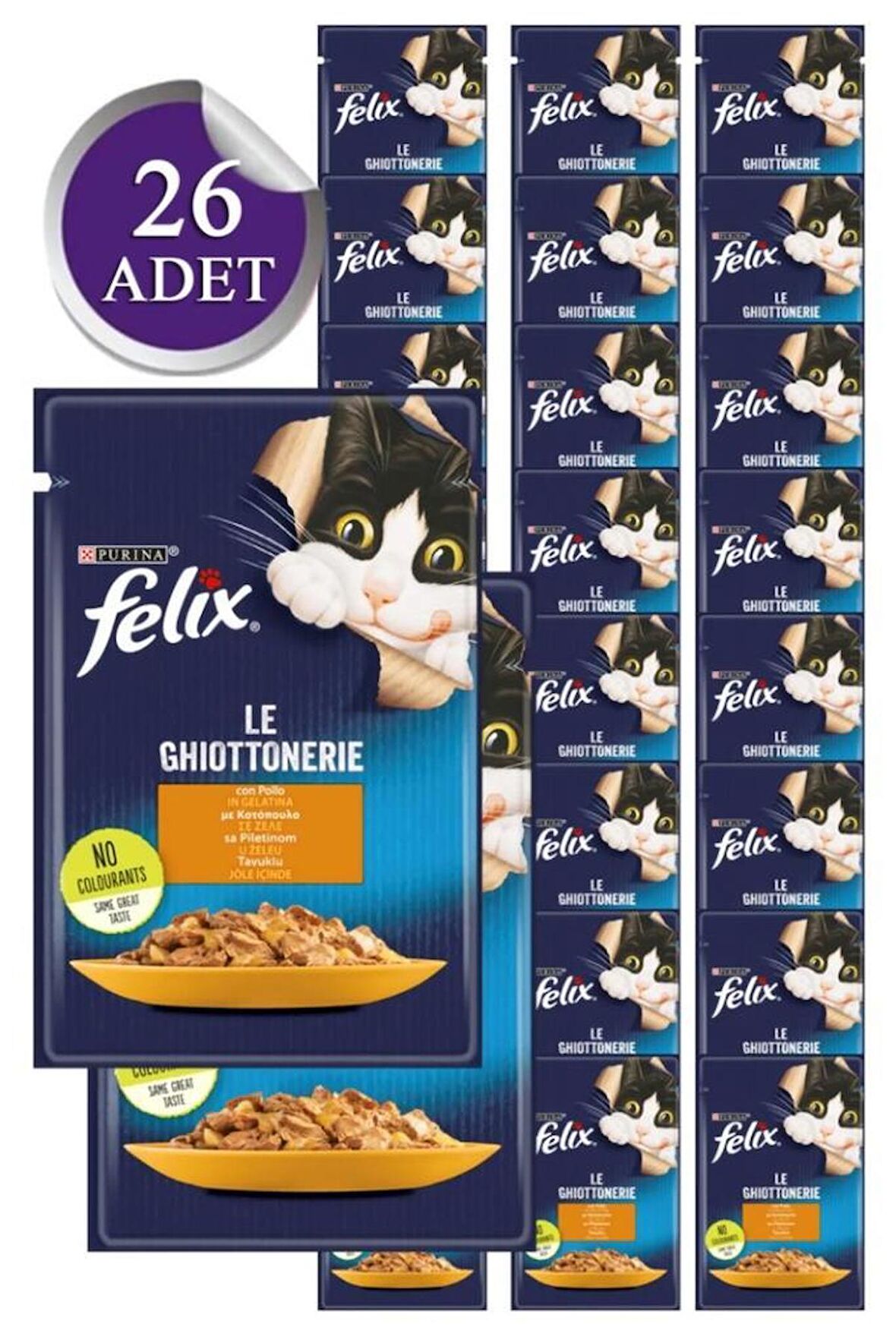 Felix Tavuklu Yetişkin Yaş Kedi Maması 85 Gr X 26 Adet