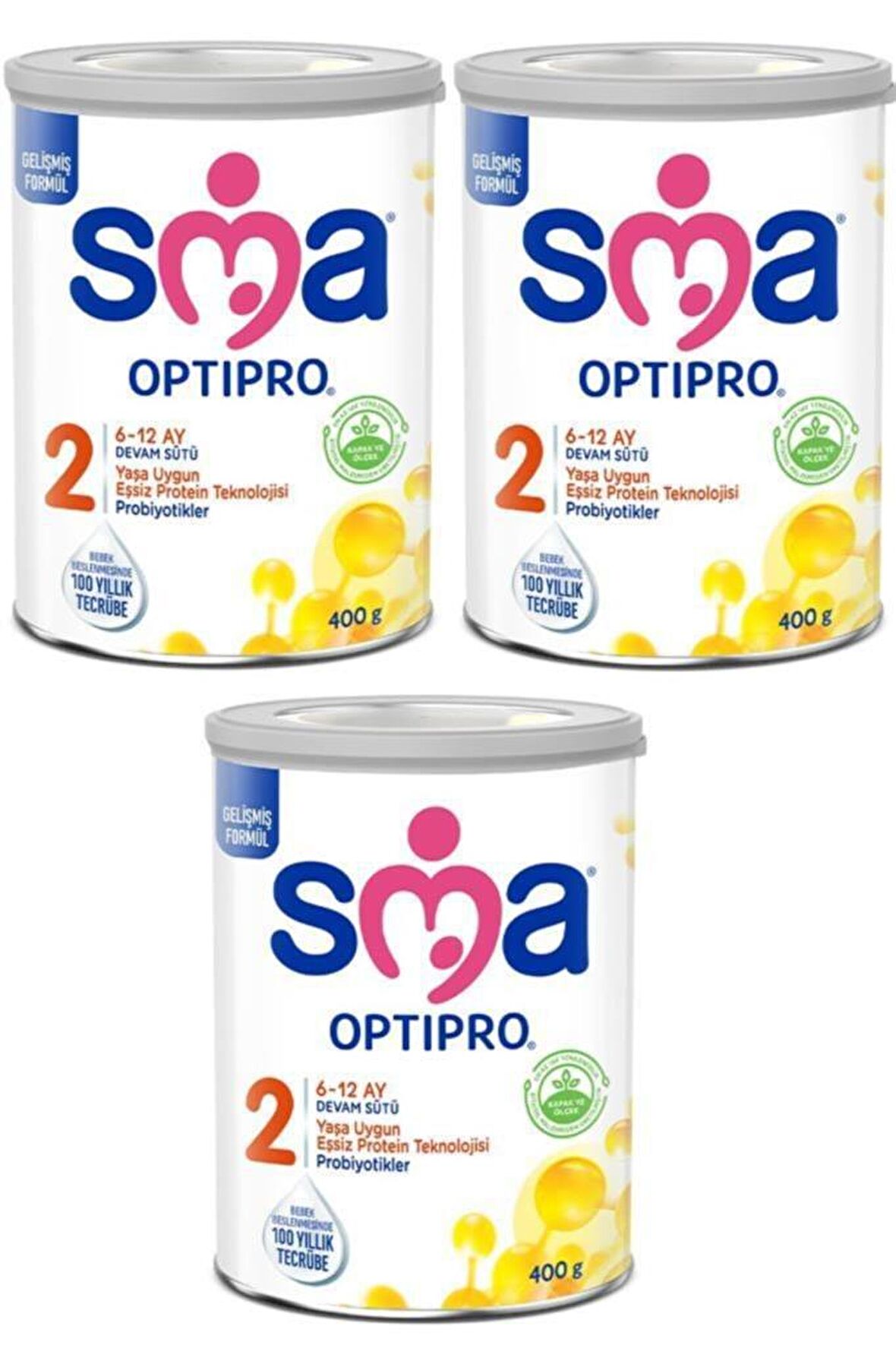 SMA Optipro Probiyotik 2 Devam Sütü 400 Gr X 3 Adet