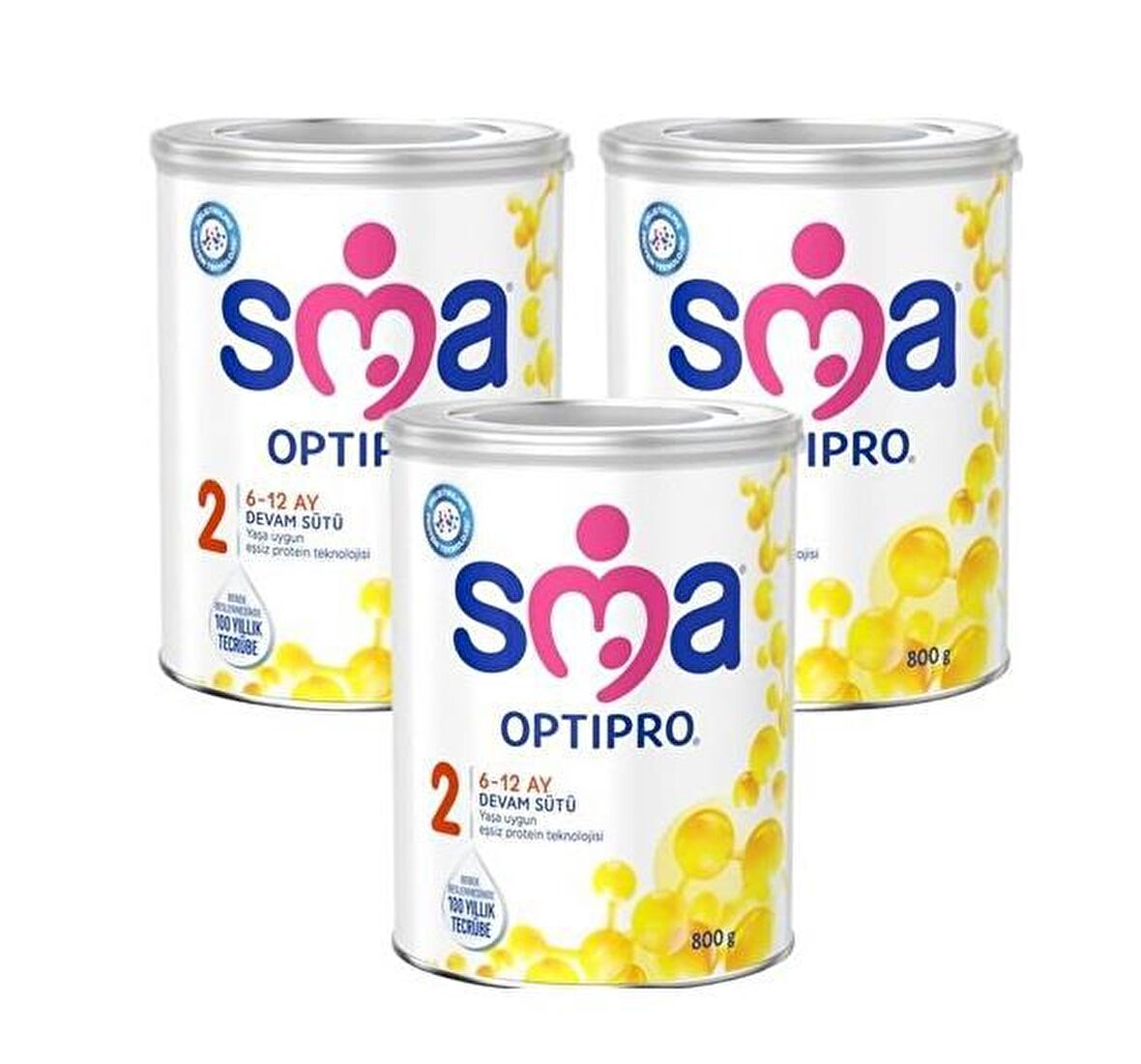 SMA Optipro Probiyotik 2 Devam Sütü 6-12 Ay 800 gr 3'lü Paket