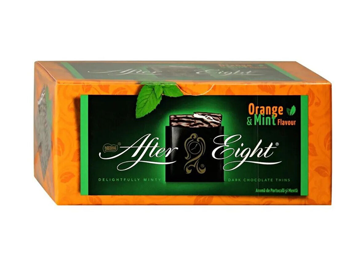 Nestle After Eight Portakal ve Naneli Bitter Çikolata 200 Gr. (1 Paket)