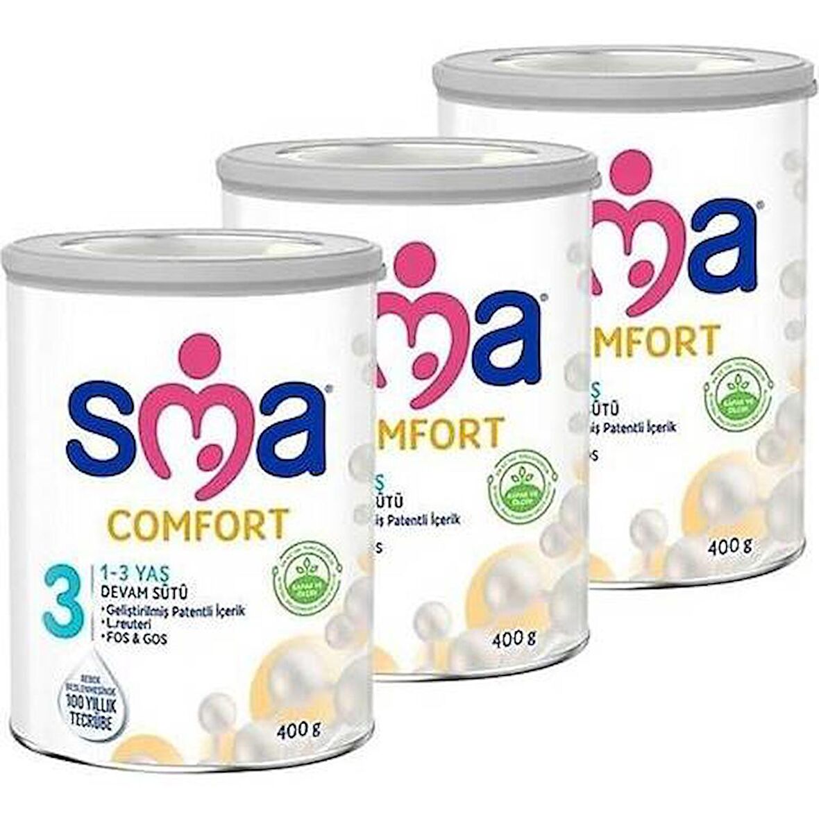 SMA Comfort 3 Prebiyotik Bebek Sütü 3 x 400 gr