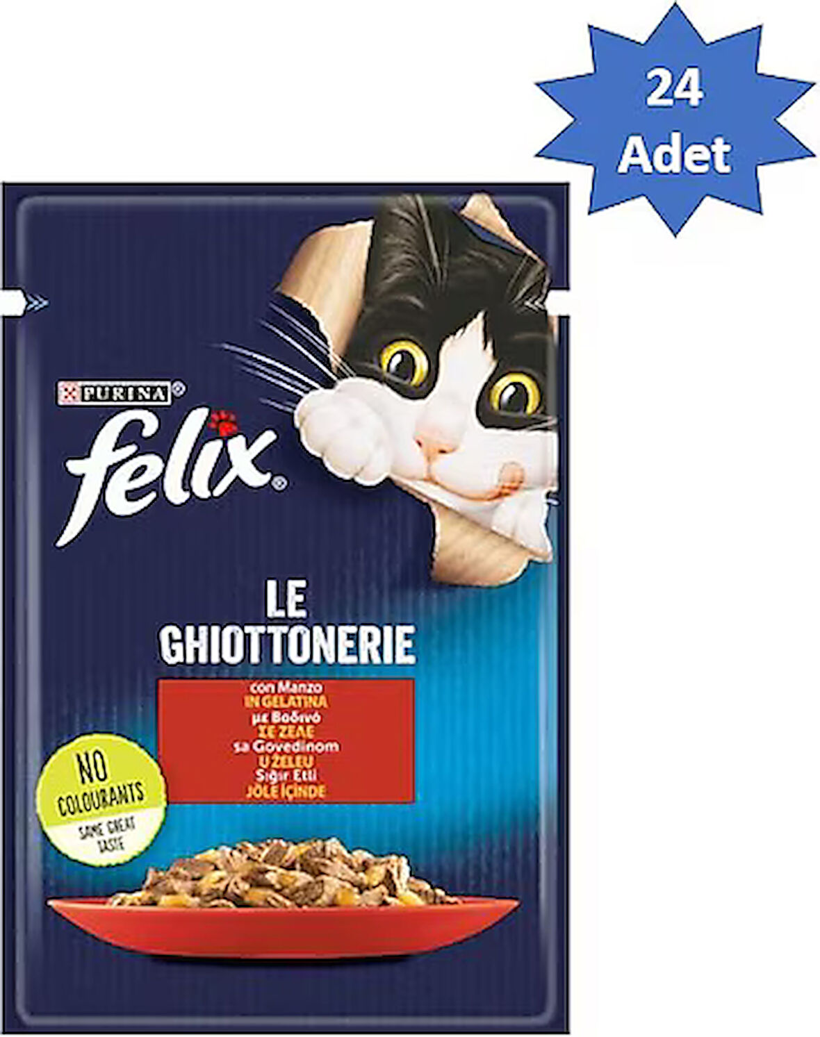 FELİX Somonlu Kedi Yaş Mama 85 Gr  X 24 Adet