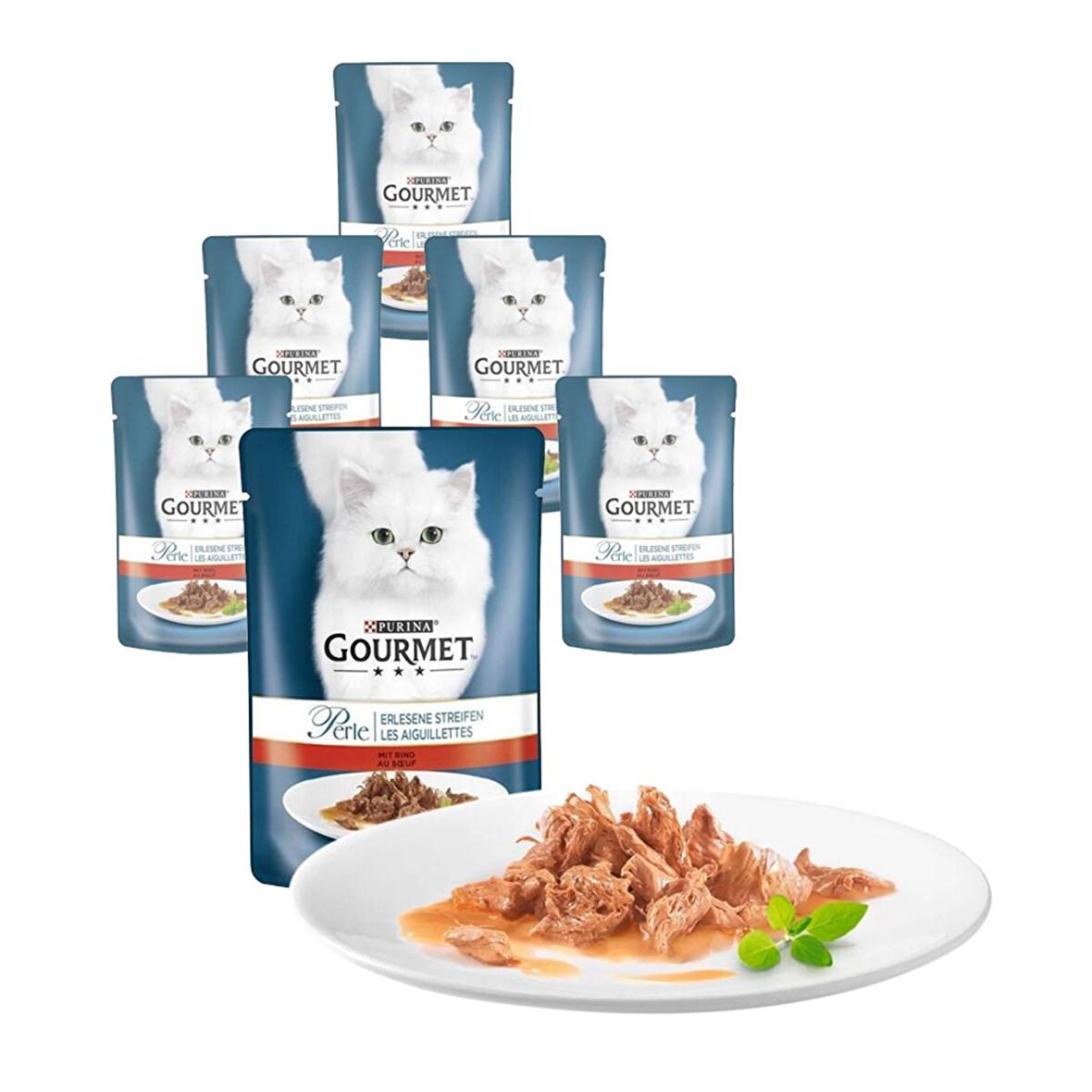 Purina Gourmet Perle Izgara Sığır Etli Kedi Konservesi  85 g (24 Adet)