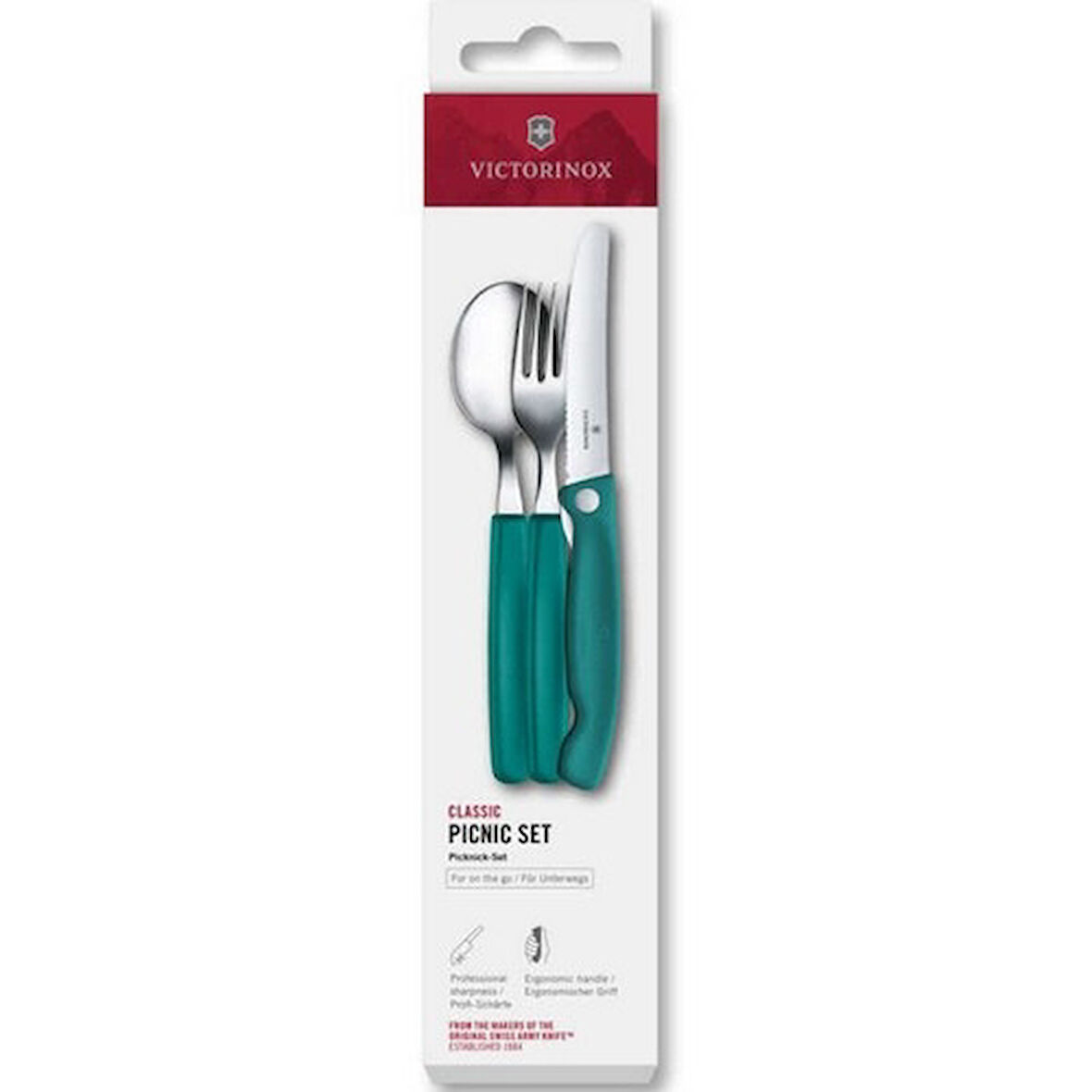 Victorinox 6.7194.3FC1 Swiss Classic 3lü Piknik Seti - Yeşil