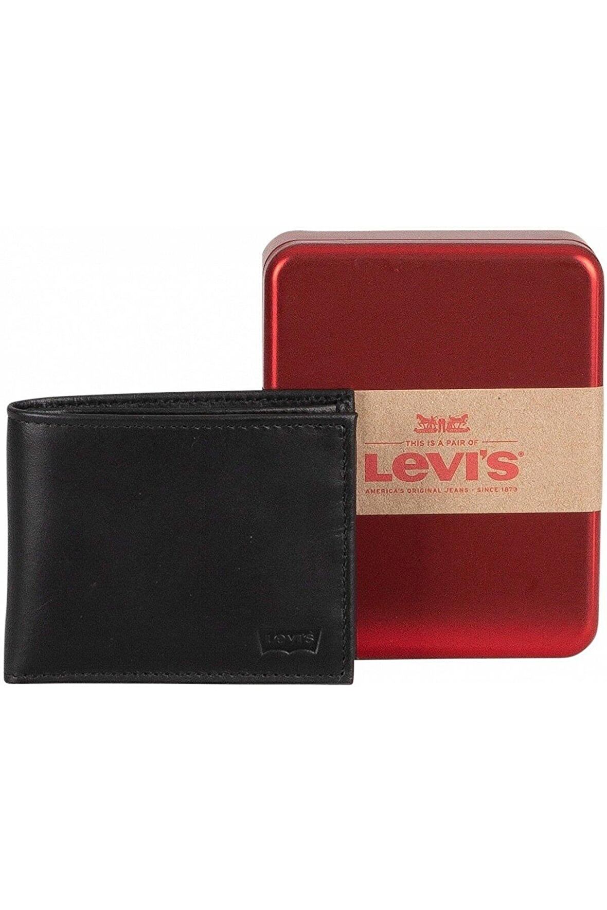 Levi's Erkek Siyah Deri Cüzdan -37541-0283