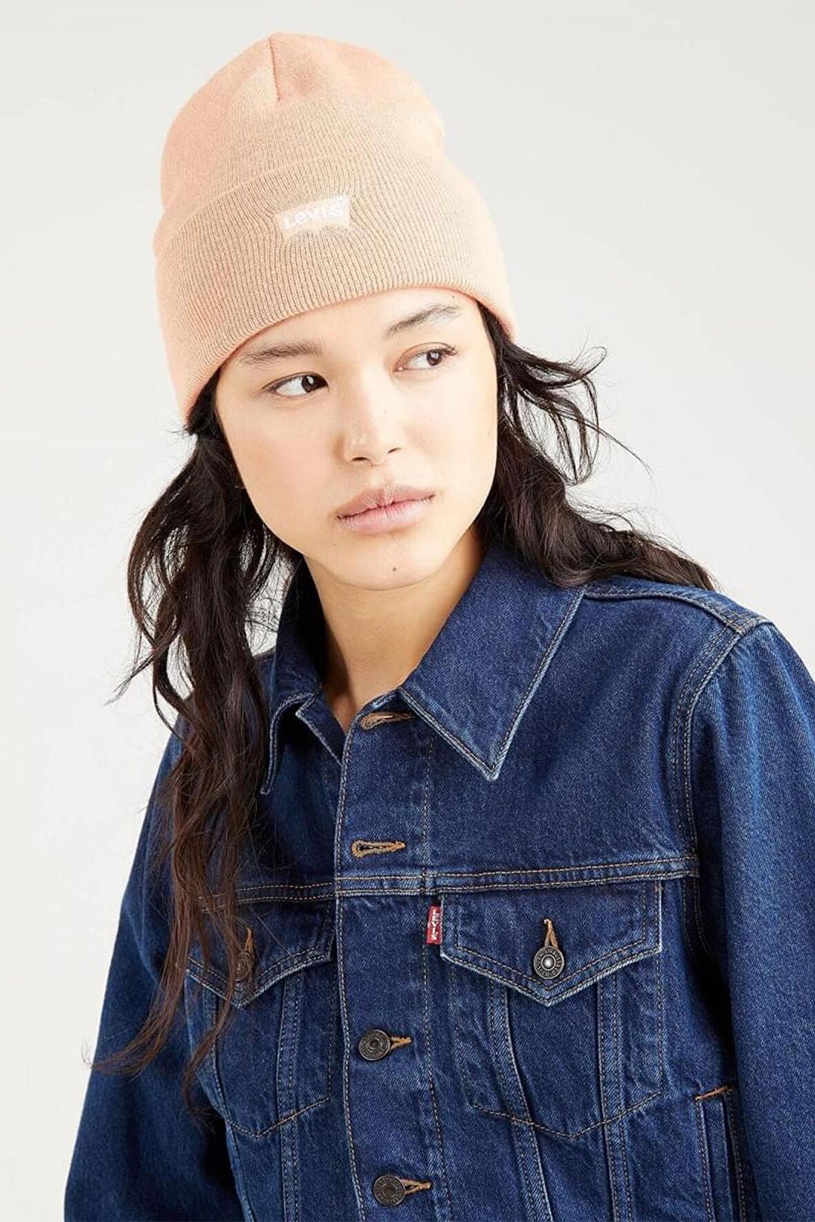 Levi's Unisex Logolu Slouchy Yavru ağzı Bere - D5439-0007