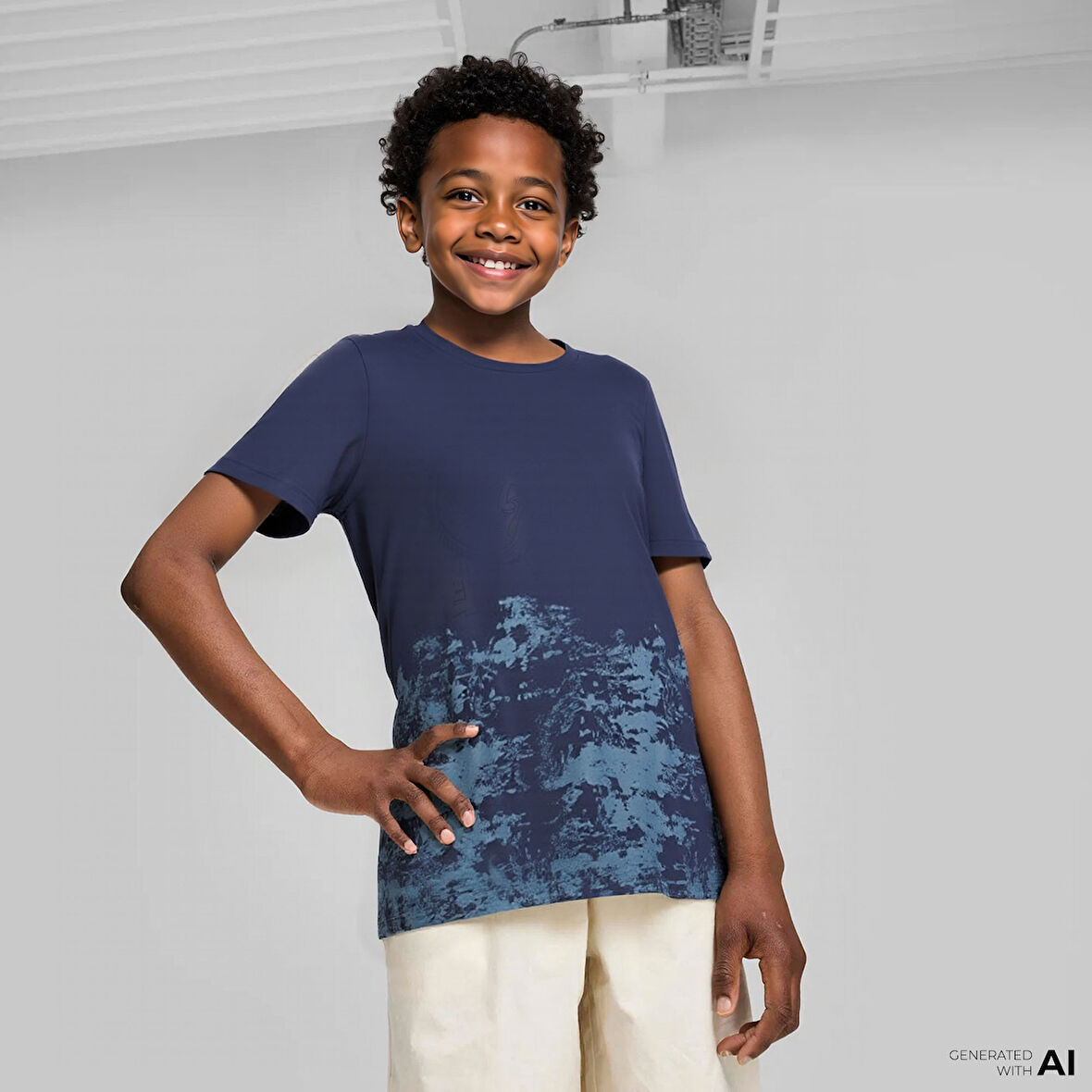 Energetics Derrik Çocuk Lacivert Günlük T-Shirt