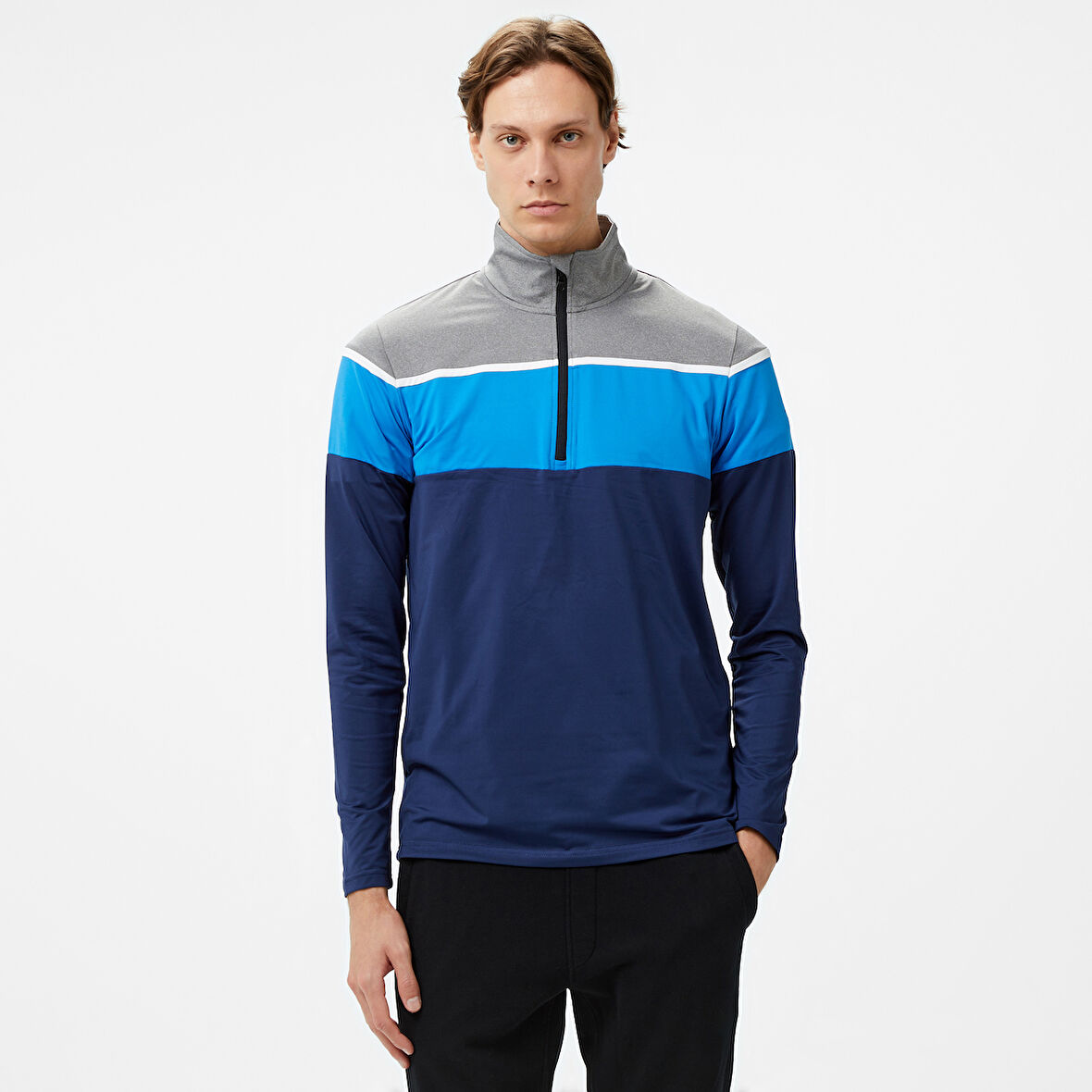 Mc Kinley Diego II Half Zipped Erkek Lacivert Üst