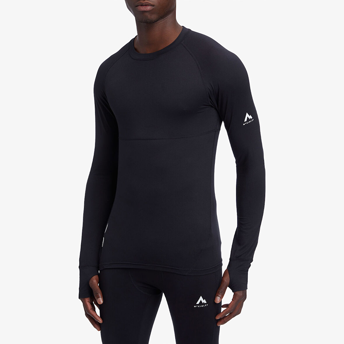 Mc Kinley Dustin II Erkek Siyah Uzun Kollu T-Shirt