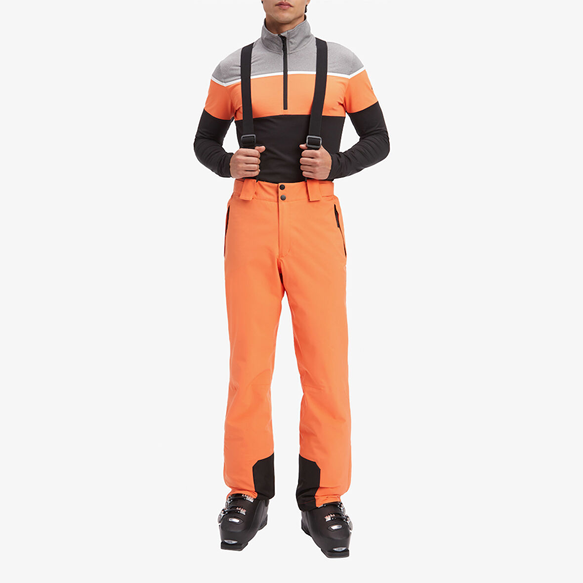 Mc Kinley Didi II Erkek Turuncu Askılı Kayak Pantolonu