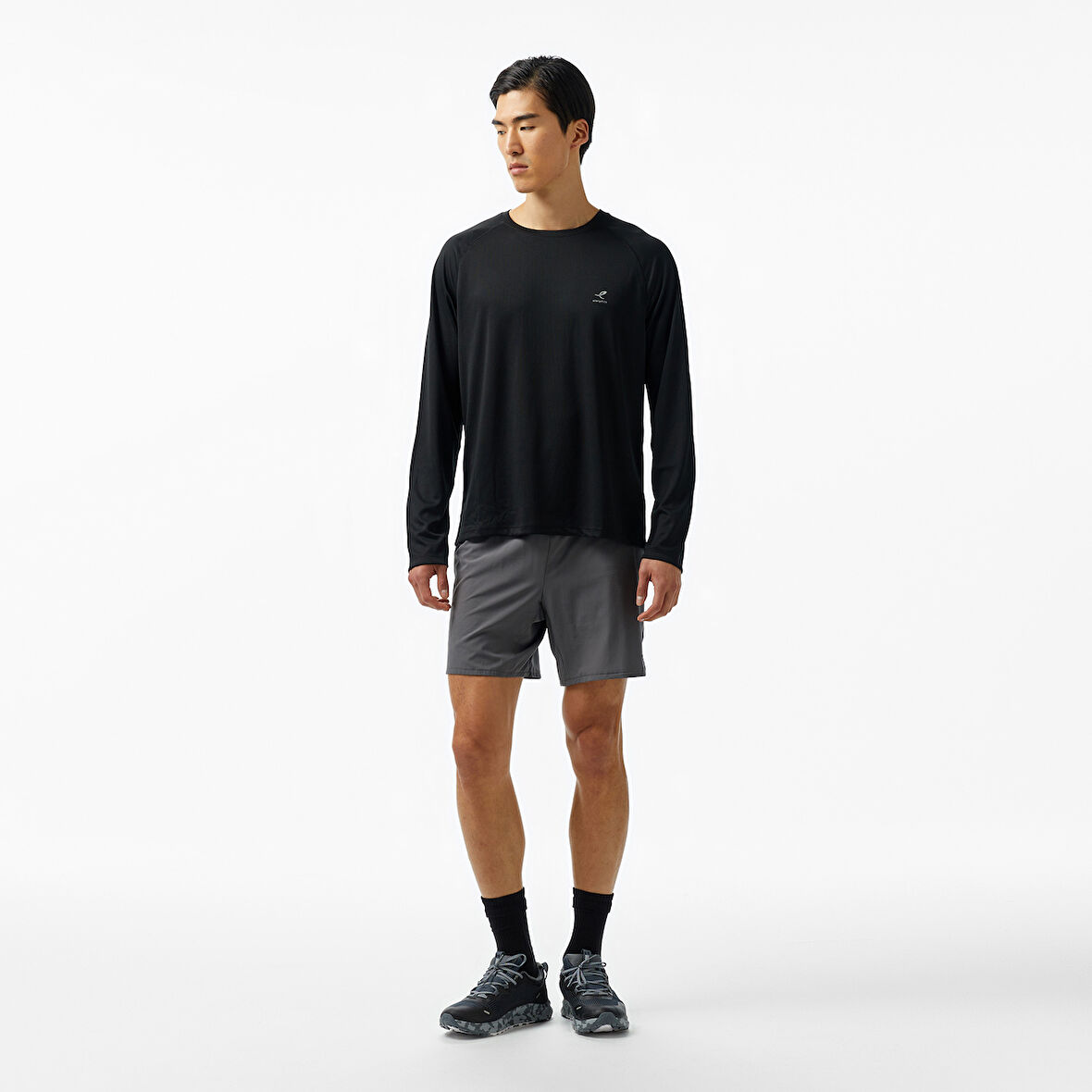 Energetics Casper V Erkek Gri Koşu Şortu