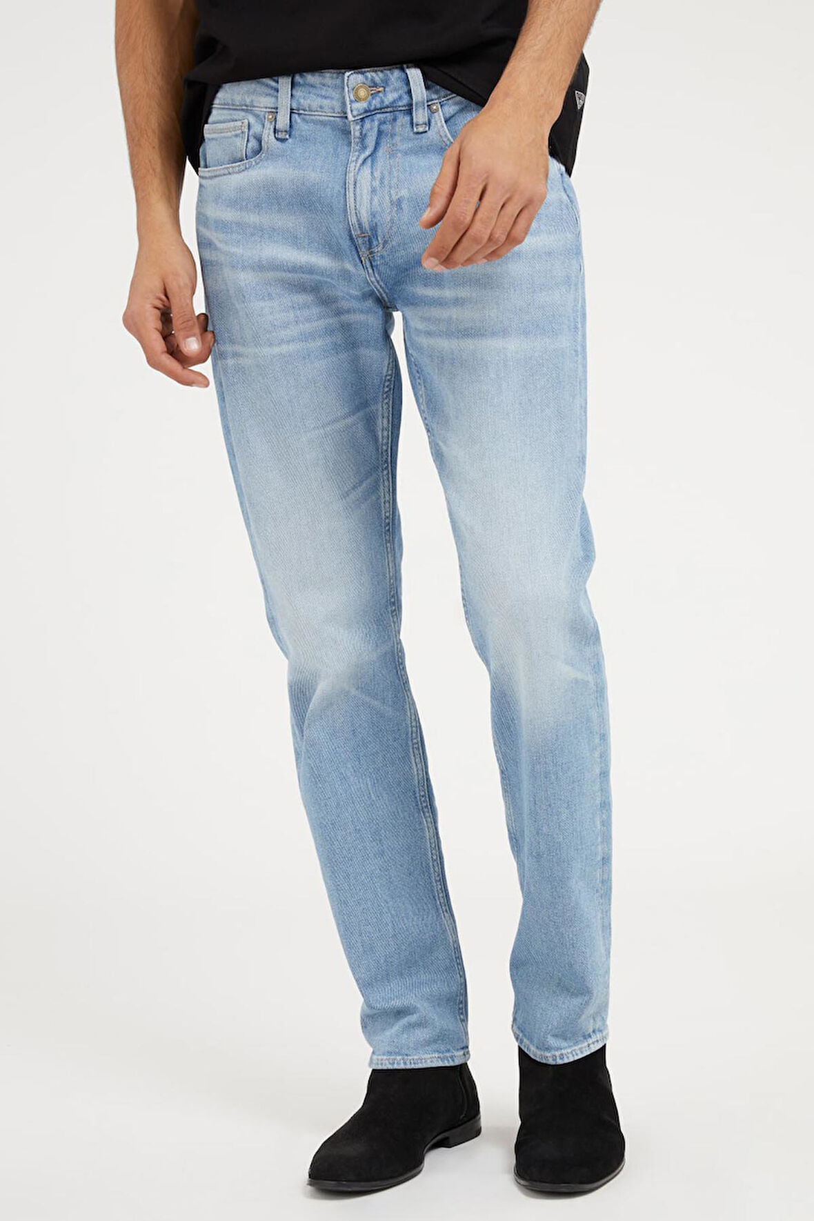 Erkek Angles Denim Pantolon - Mavi | 30/30