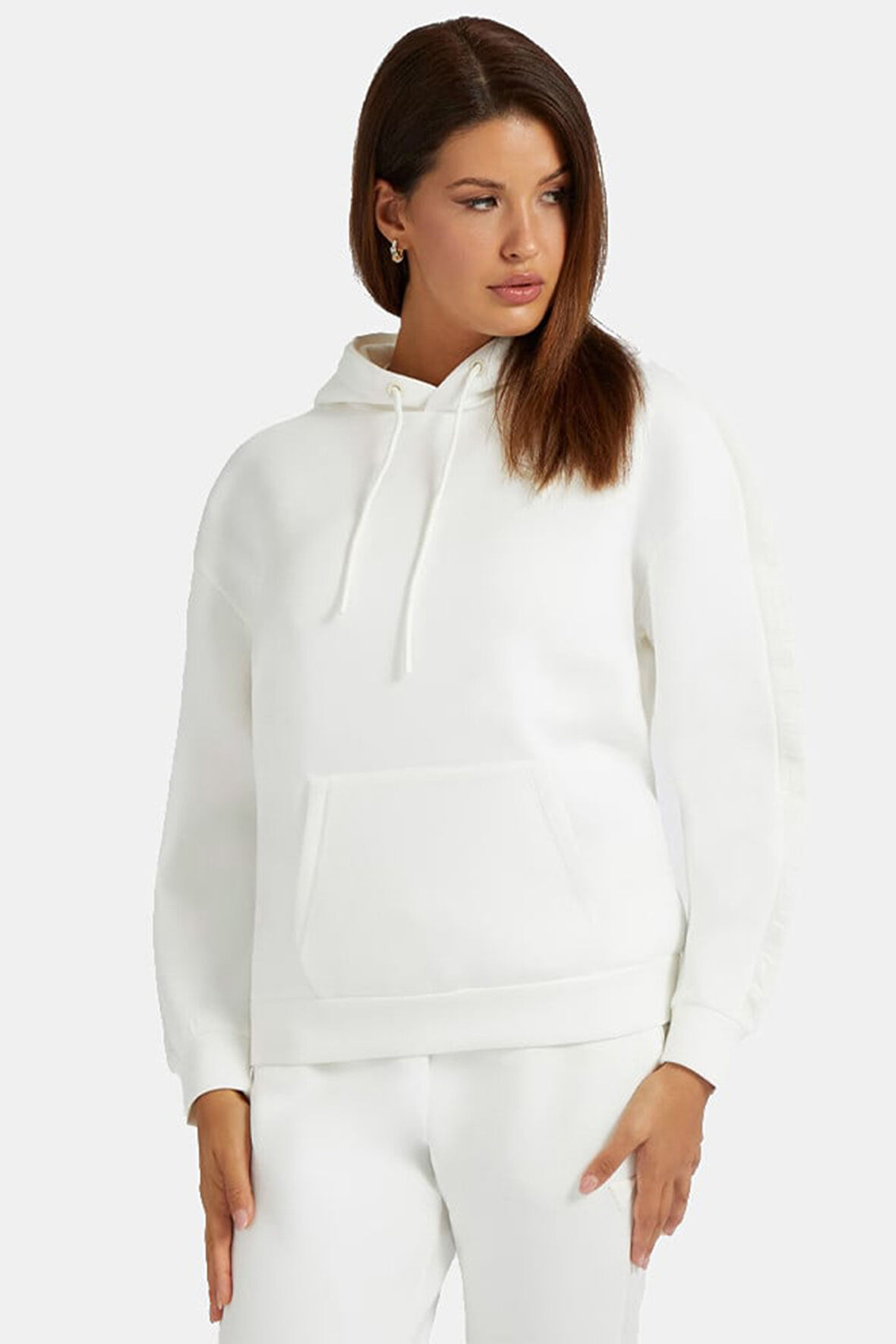 Kadın BRENDA HOODED Kapüşonlu Sweatshirt - Krem  | XS