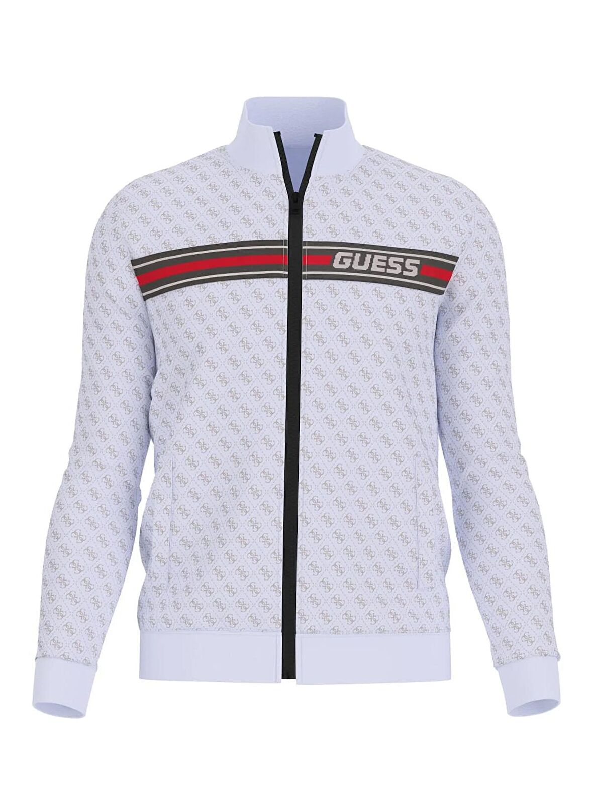 Guess Zip Ceket, M, Beyaz