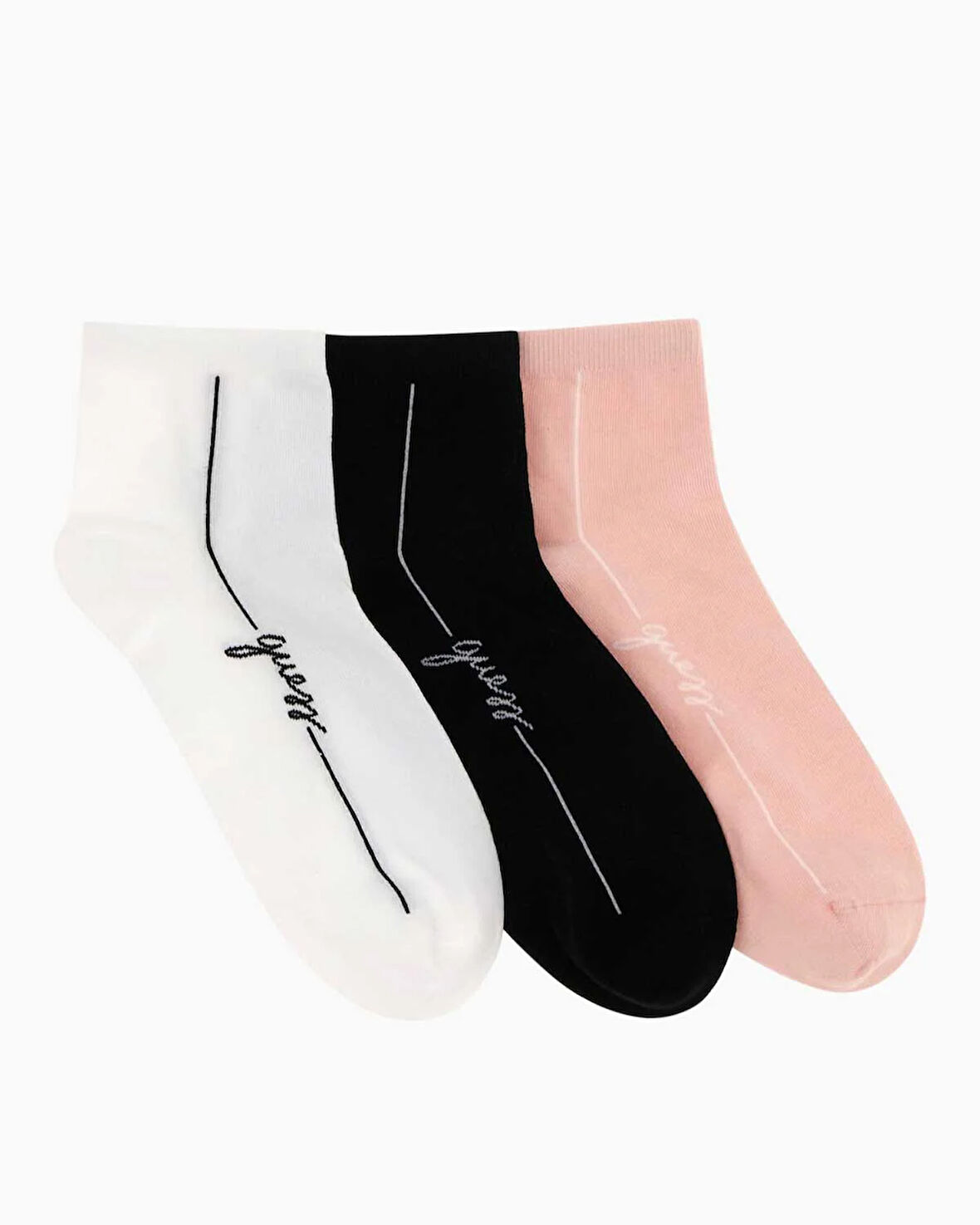 Guess 3Pack Logo Yazılı Cotton Çorap