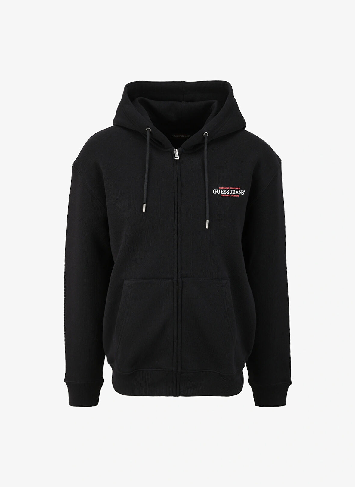 Guess Jeans Siyah Erkek Sweatshırt M4YQ27K9V31JBLK GJ ZIP HOOD REG AM