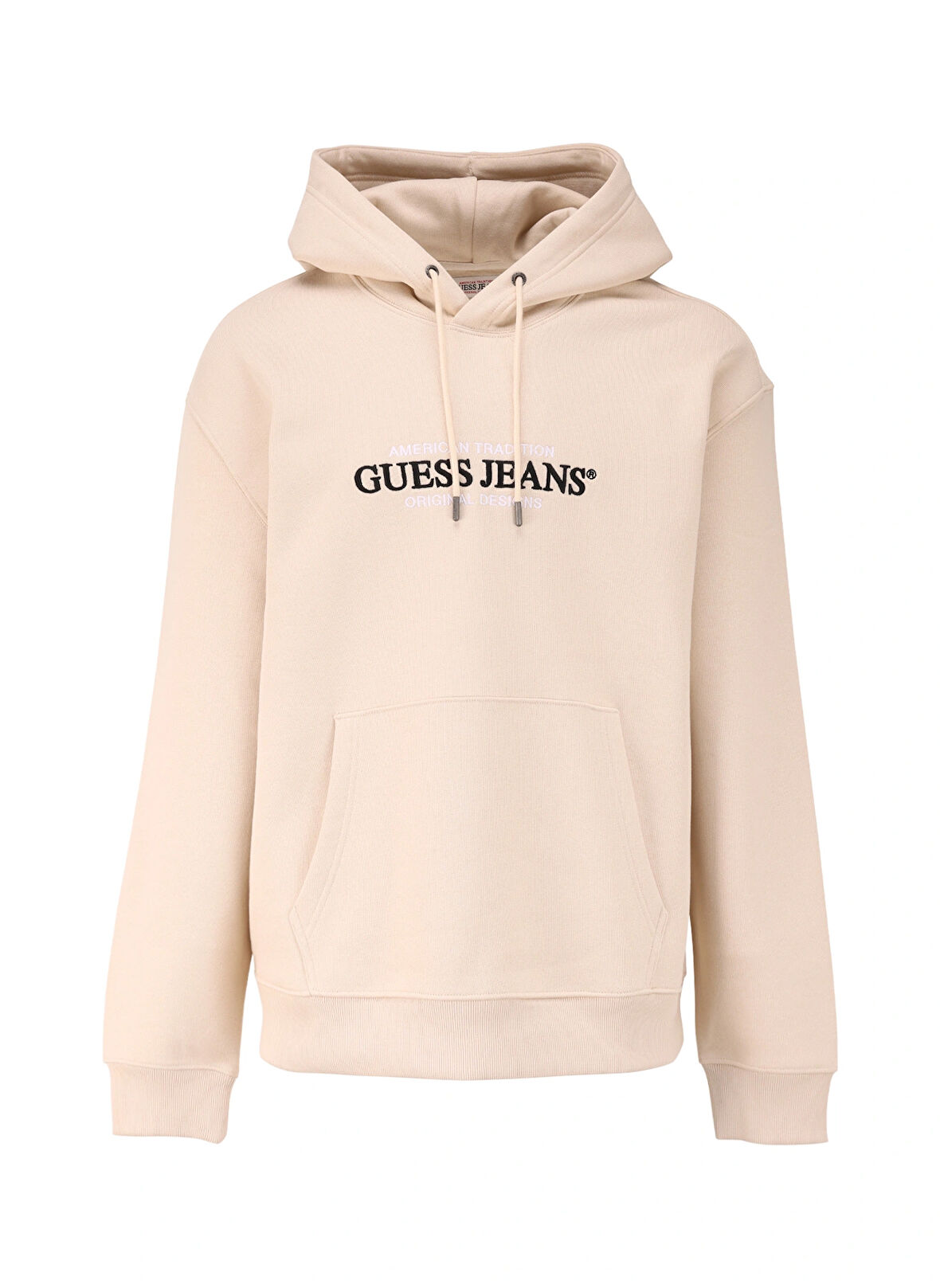 Guess Jeans Bej Erkek Sweatshırt M4YQ23K9V31G1W7 GJ HOOD REG AMERICA